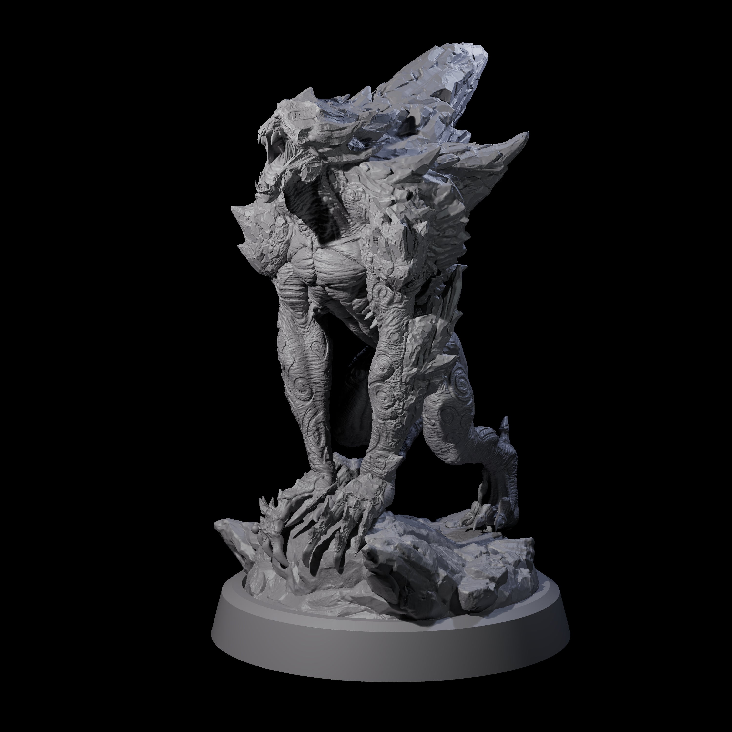 Cracked Destrachan Horror B Miniature for Dungeons and Dragons, Pathfinder or other TTRPGs