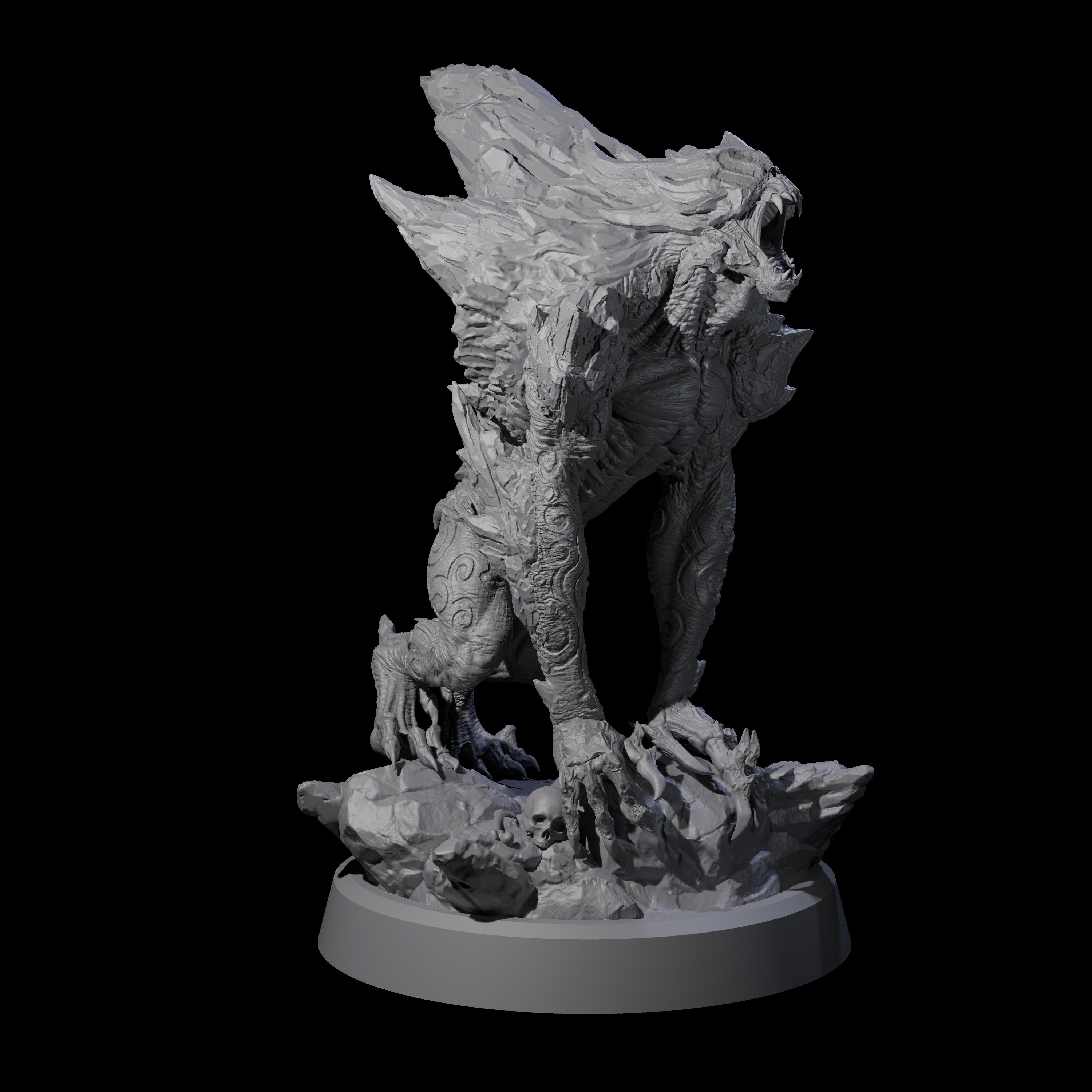 Cracked Destrachan Horror B Miniature for Dungeons and Dragons, Pathfinder or other TTRPGs