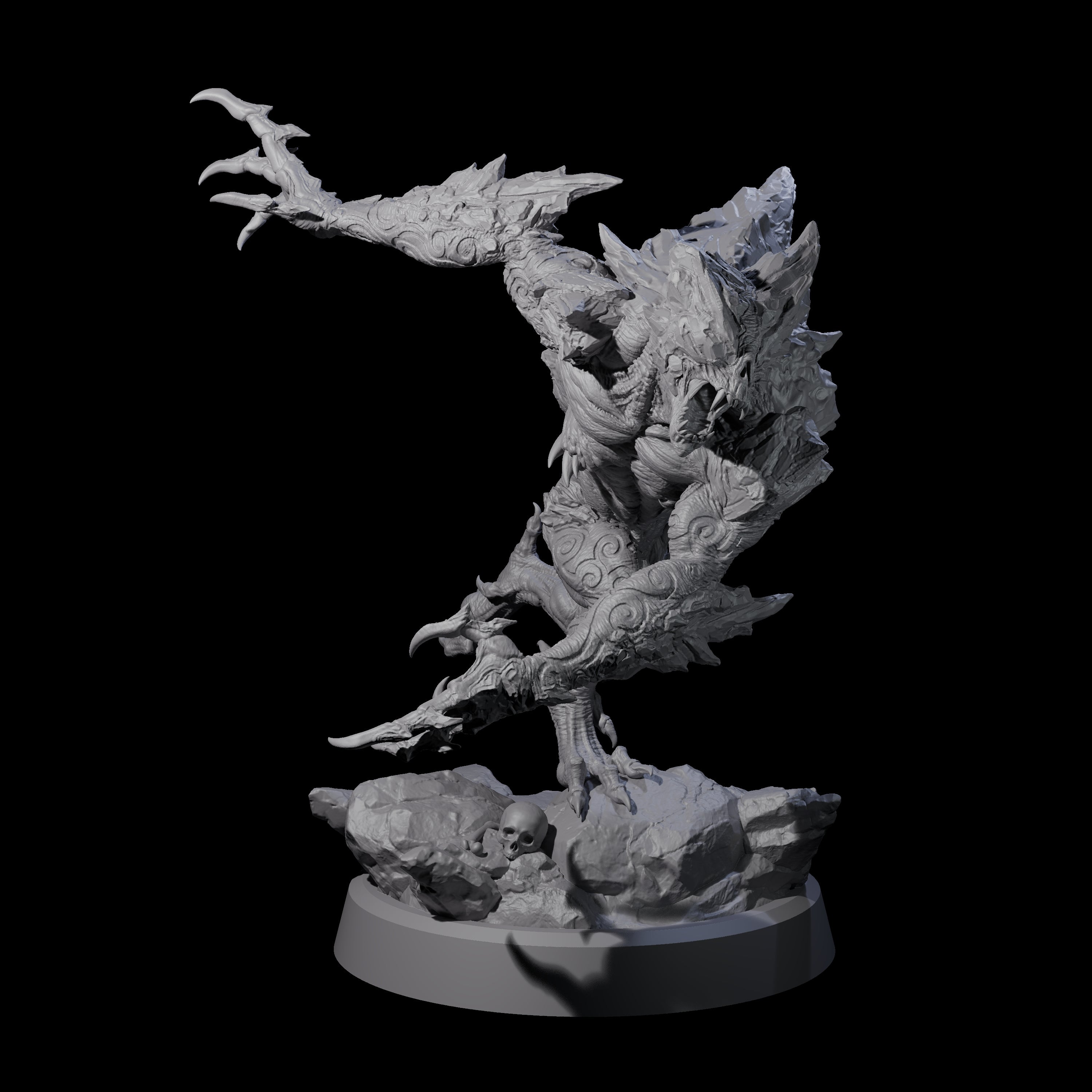 Cracked Destrachan Horror C Miniature for Dungeons and Dragons, Pathfinder or other TTRPGs