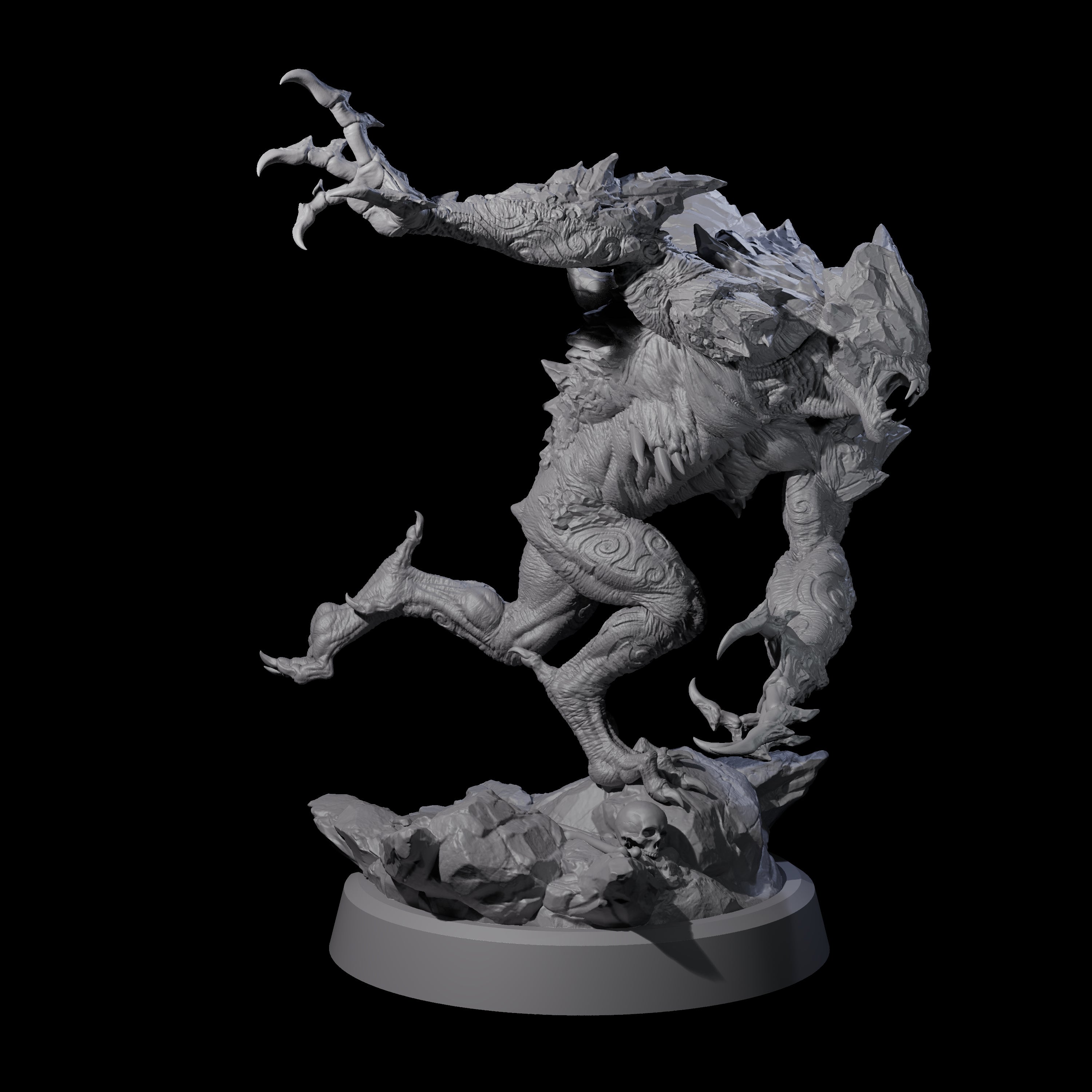 Cracked Destrachan Horror C Miniature for Dungeons and Dragons, Pathfinder or other TTRPGs