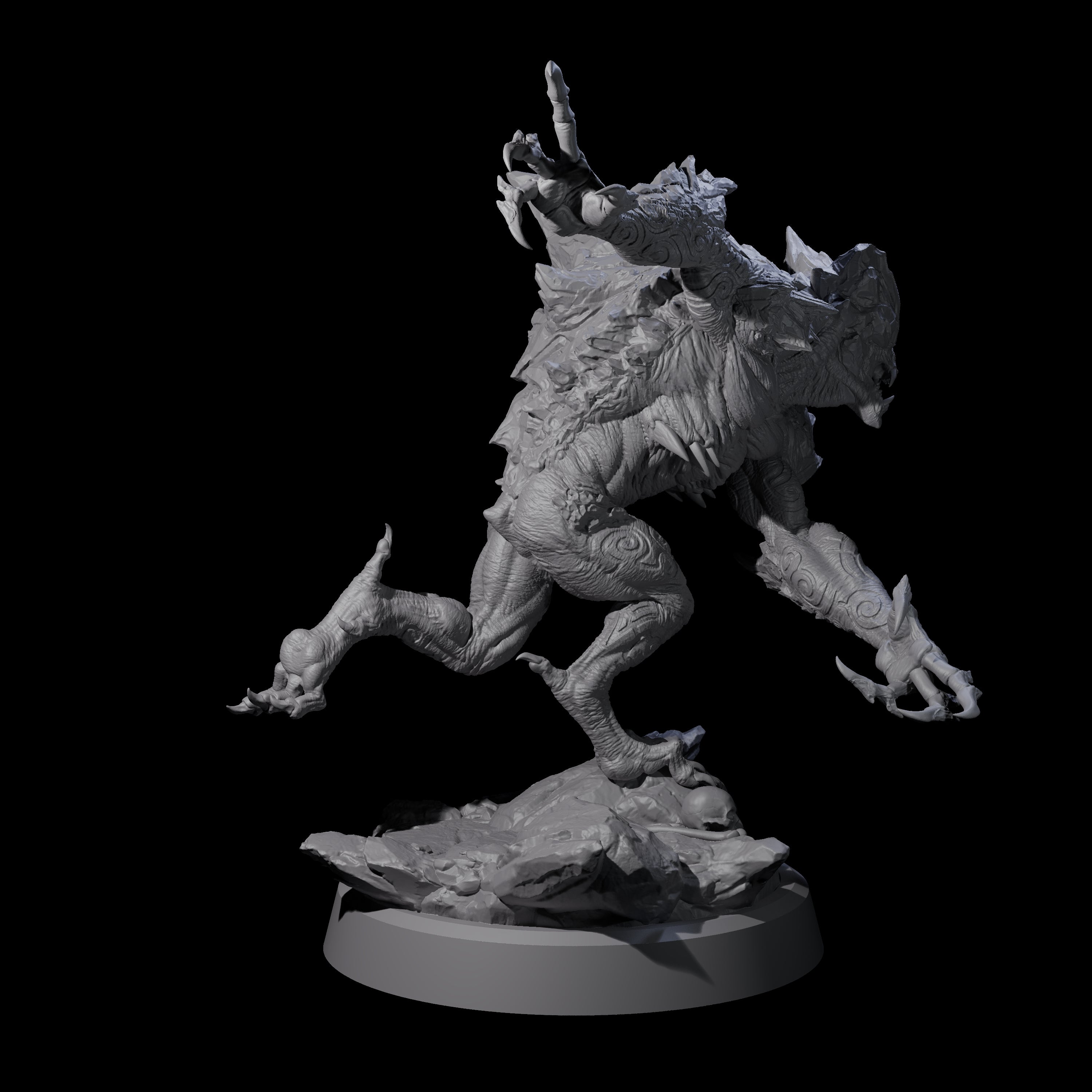 Cracked Destrachan Horror C Miniature for Dungeons and Dragons, Pathfinder or other TTRPGs