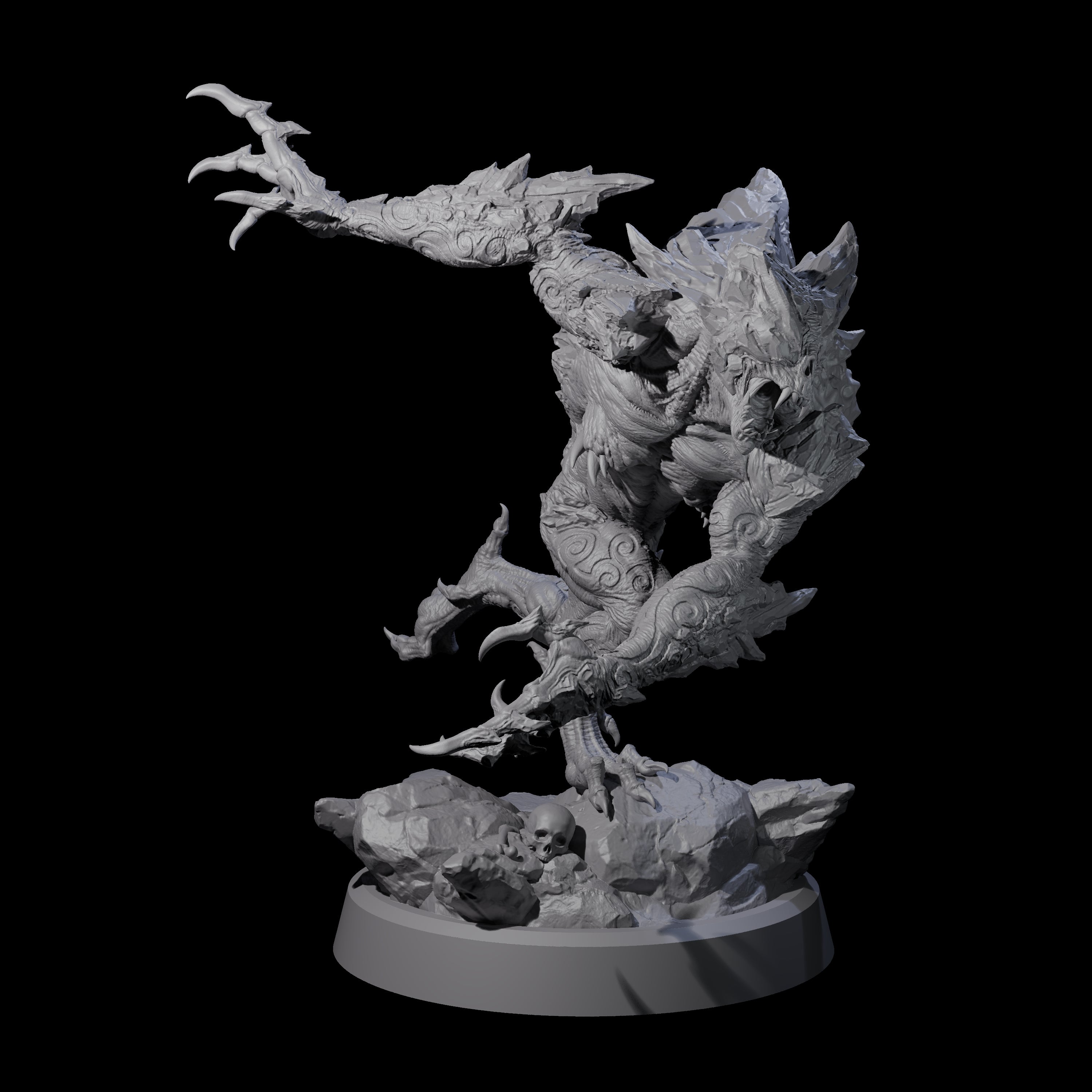 Cracked Destrachan Horror C Miniature for Dungeons and Dragons, Pathfinder or other TTRPGs
