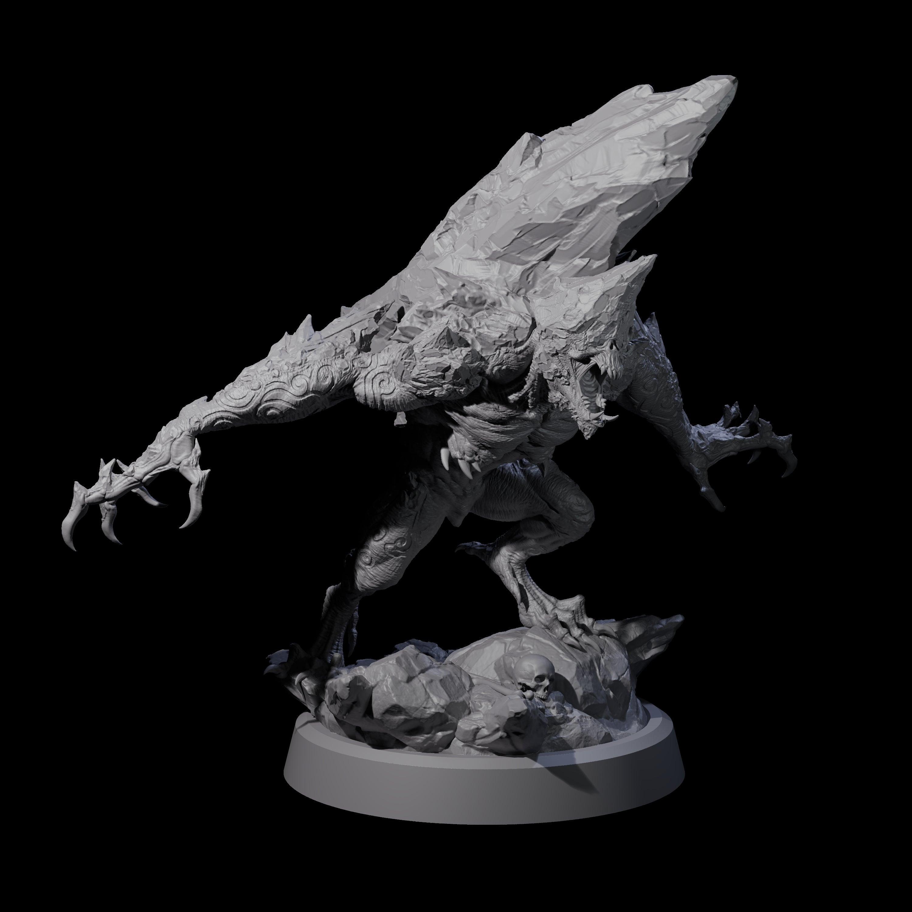 Cracked Destrachan Horror D Miniature for Dungeons and Dragons, Pathfinder or other TTRPGs