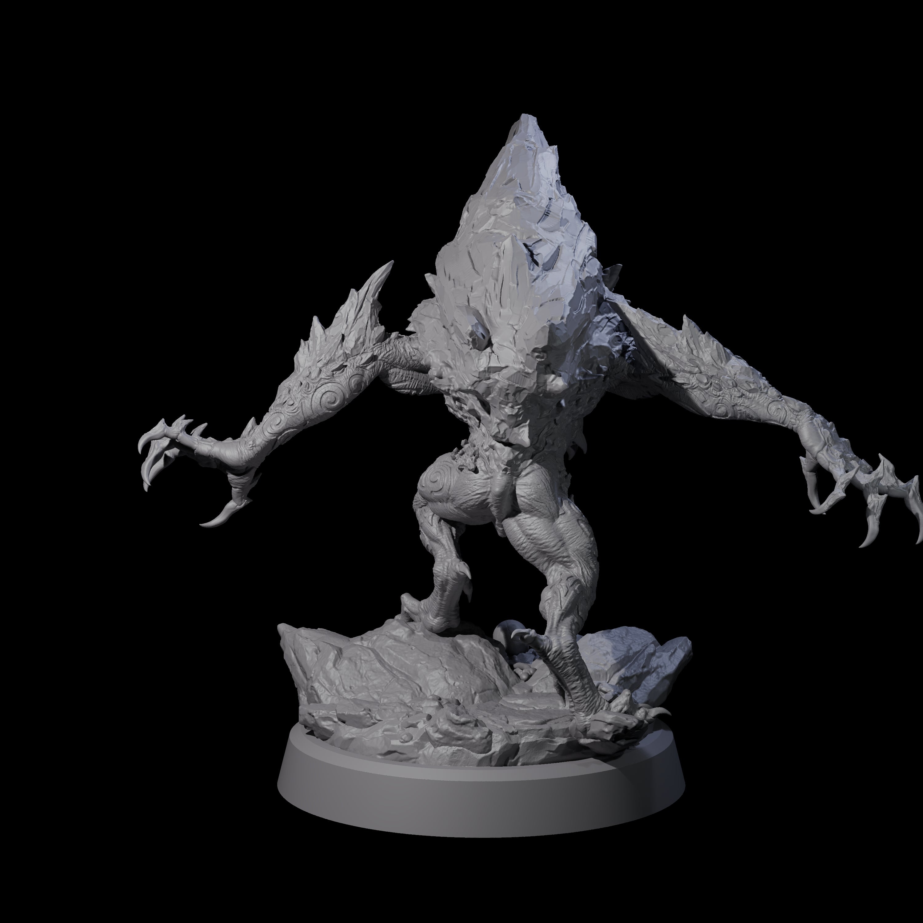 Cracked Destrachan Horror D Miniature for Dungeons and Dragons, Pathfinder or other TTRPGs