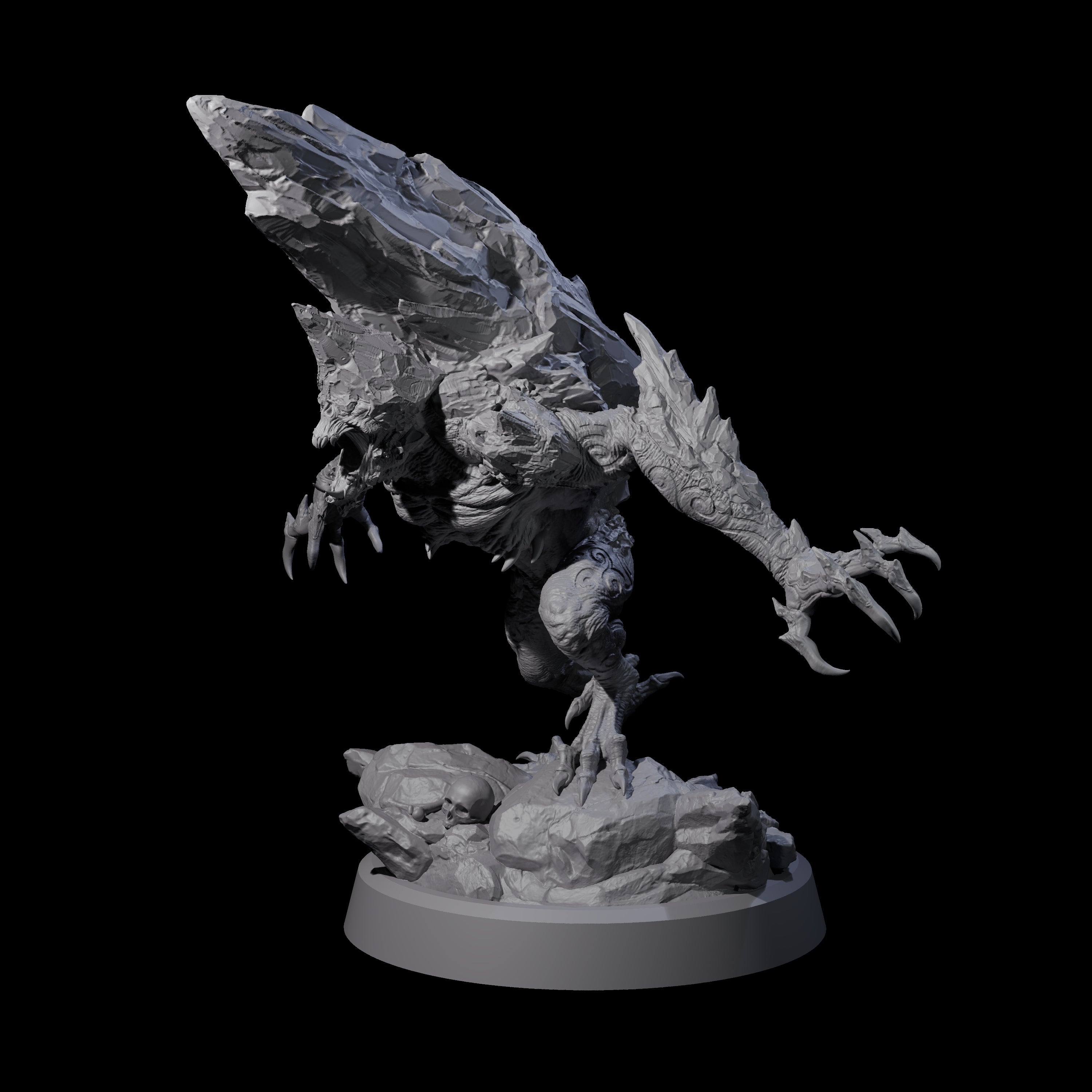 Cracked Destrachan Horror D Miniature for Dungeons and Dragons, Pathfinder or other TTRPGs