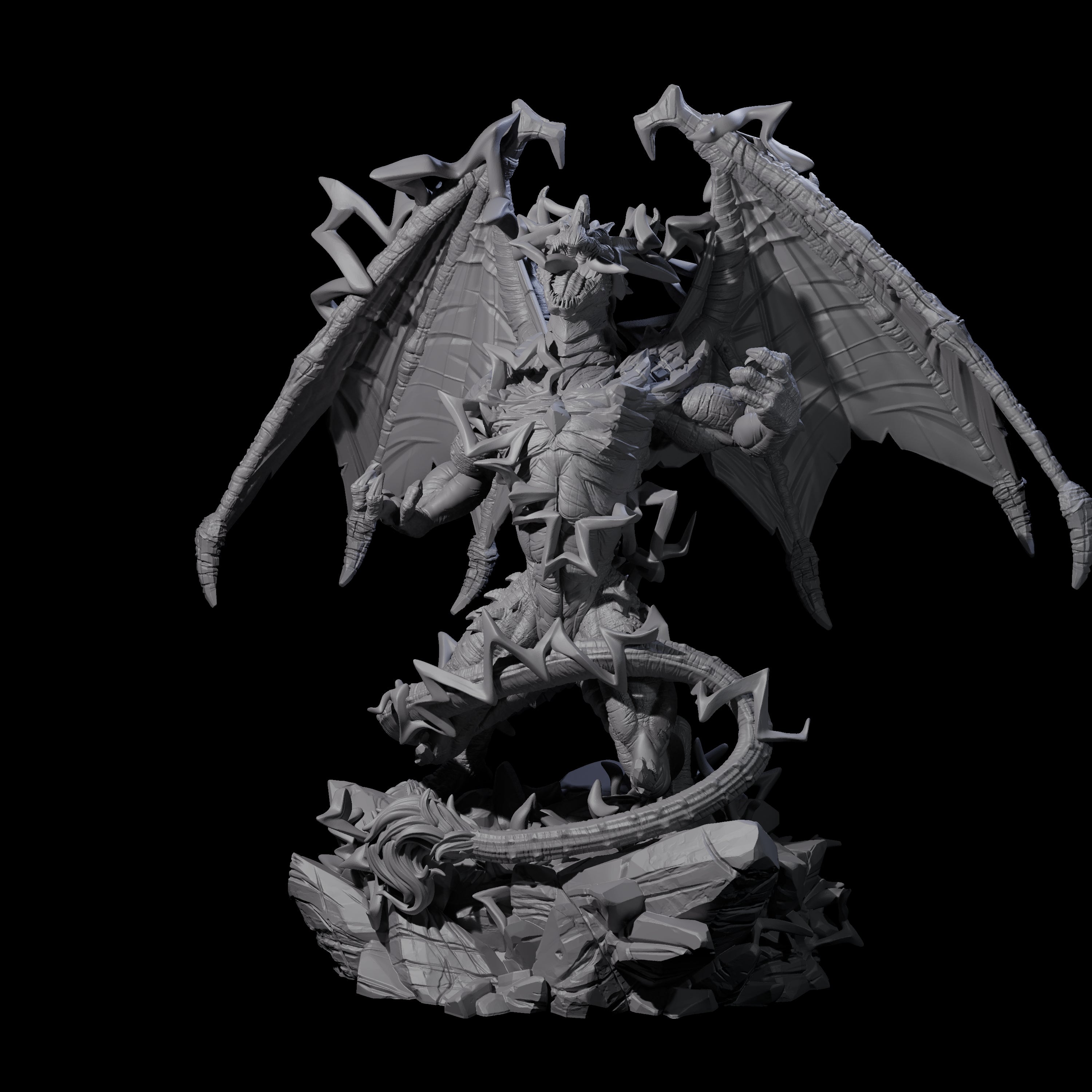 Crackling Blue Dragon Miniature for Dungeons and Dragons, Pathfinder or other TTRPGs