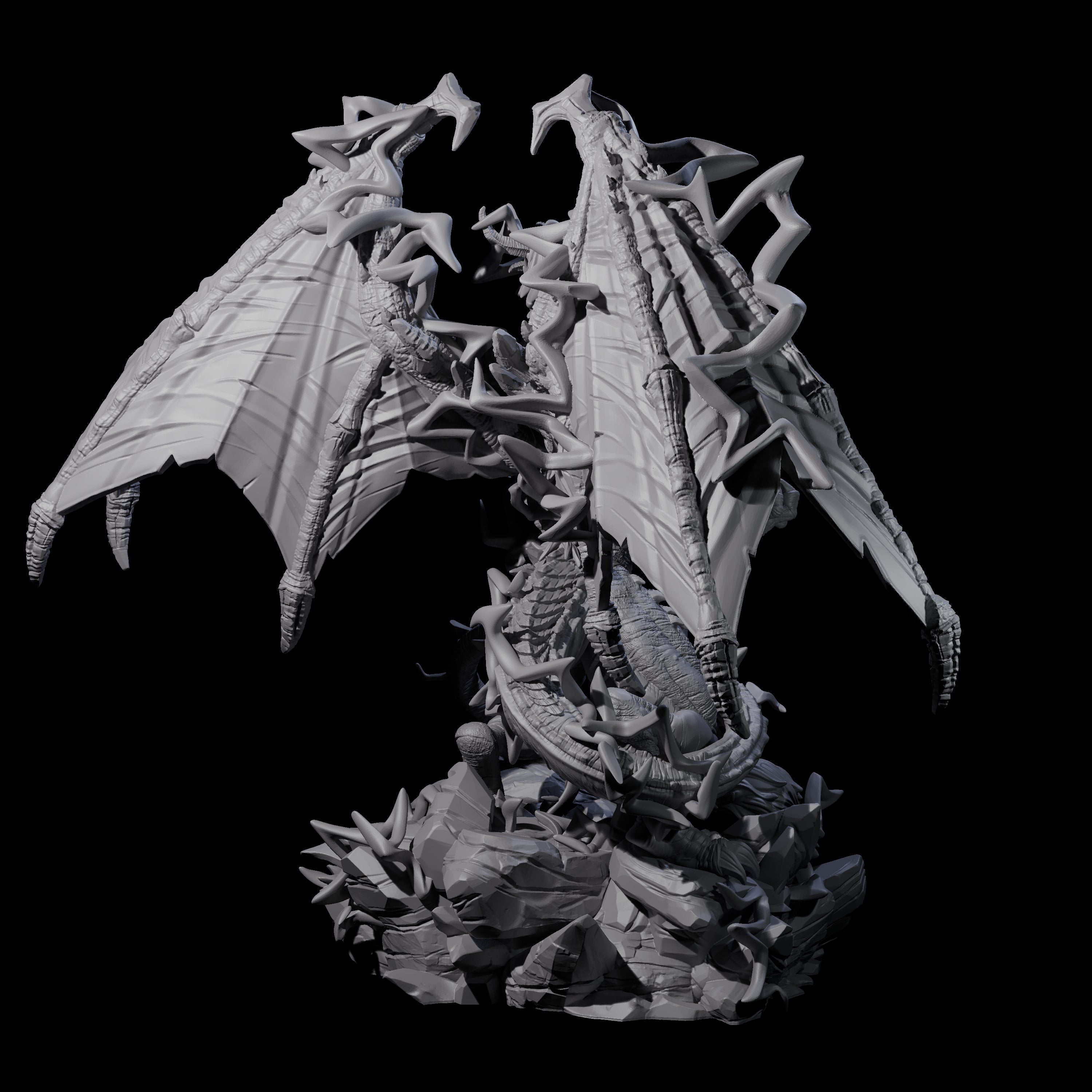 Crackling Blue Dragon Miniature for Dungeons and Dragons, Pathfinder or other TTRPGs