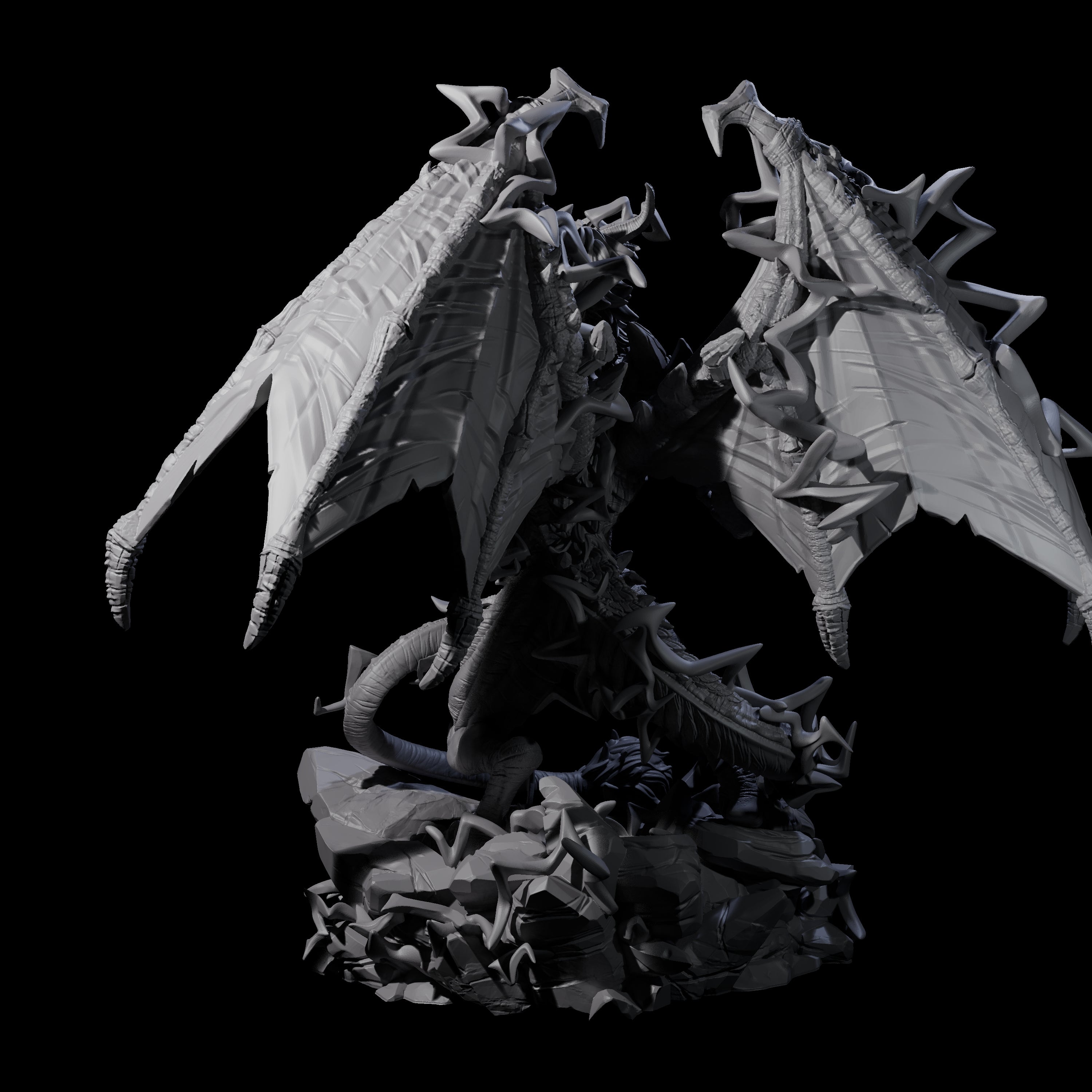Crackling Blue Dragon Miniature for Dungeons and Dragons, Pathfinder or other TTRPGs