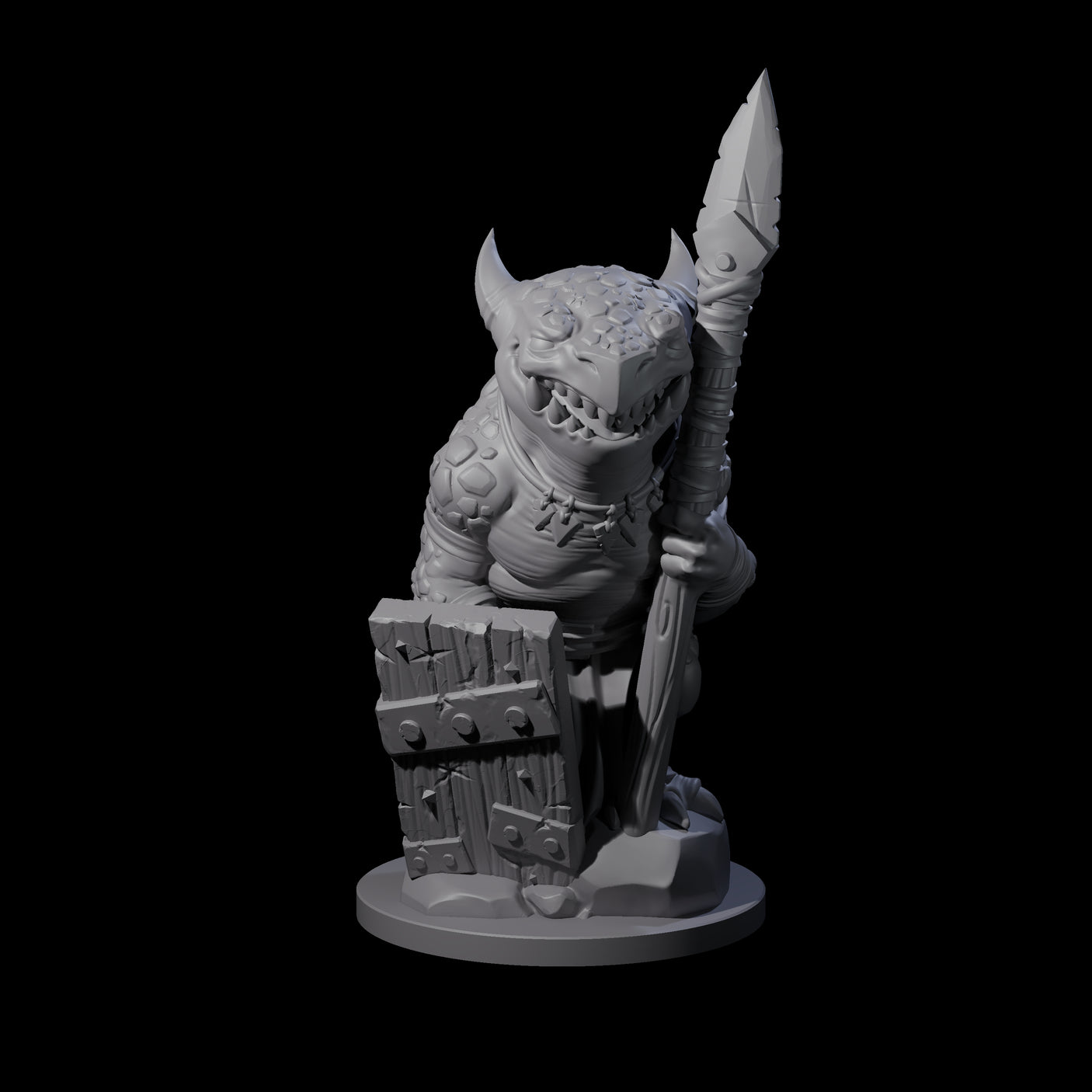 Cranky Kobold Warrior A Miniature for Dungeons and Dragons, Pathfinder or other TTRPGs