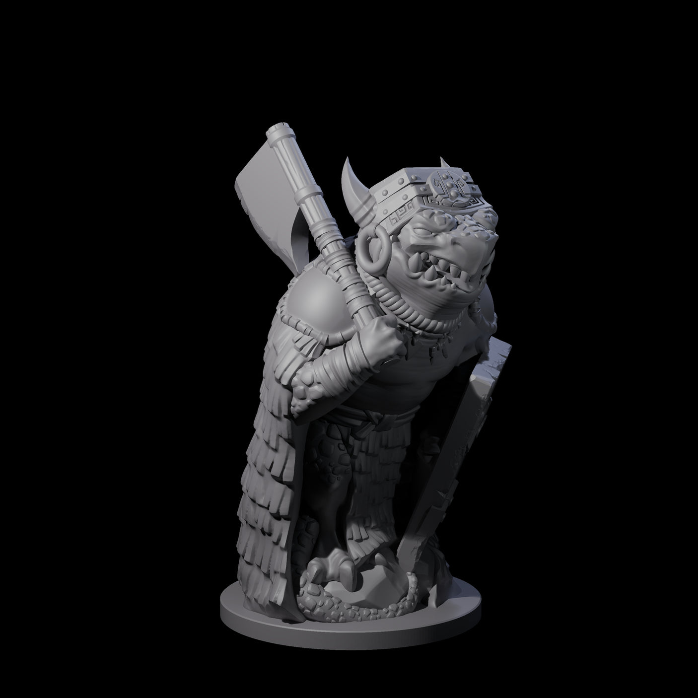 Cranky Kobold Warrior B Miniature for Dungeons and Dragons, Pathfinder or other TTRPGs