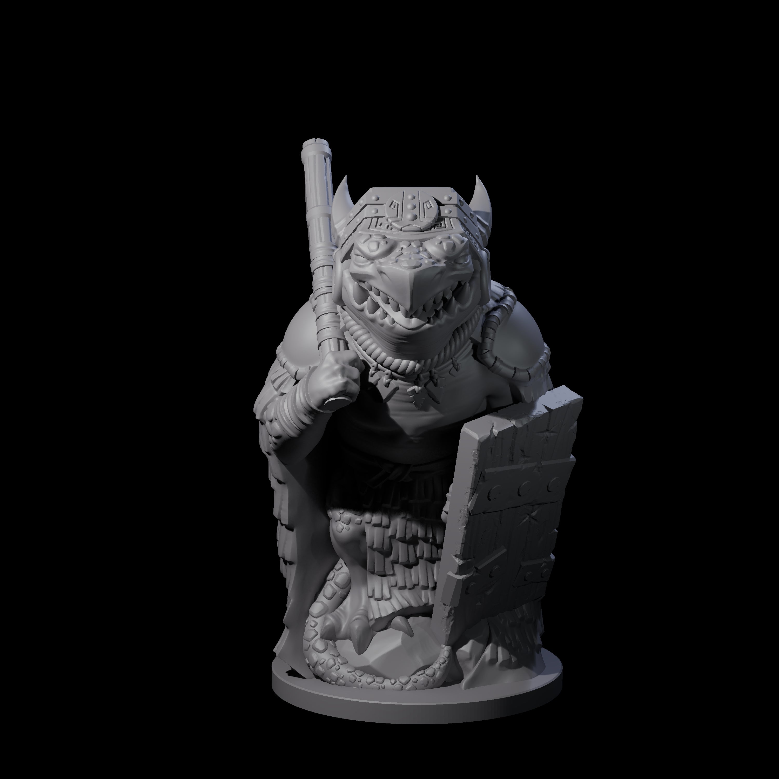 Cranky Kobold Warrior B Miniature for Dungeons and Dragons, Pathfinder or other TTRPGs