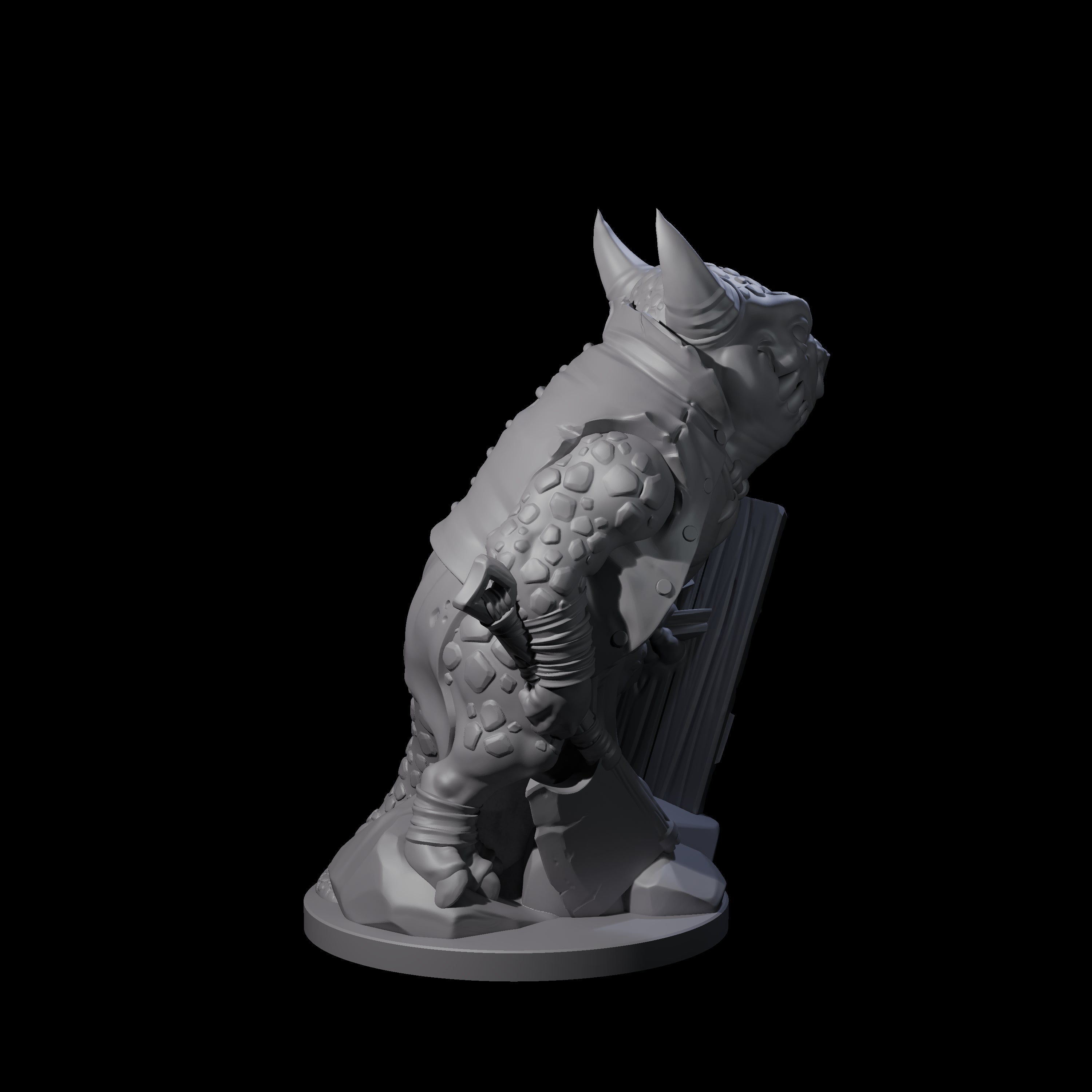 Cranky Kobold Warrior C Miniature for Dungeons and Dragons, Pathfinder or other TTRPGs