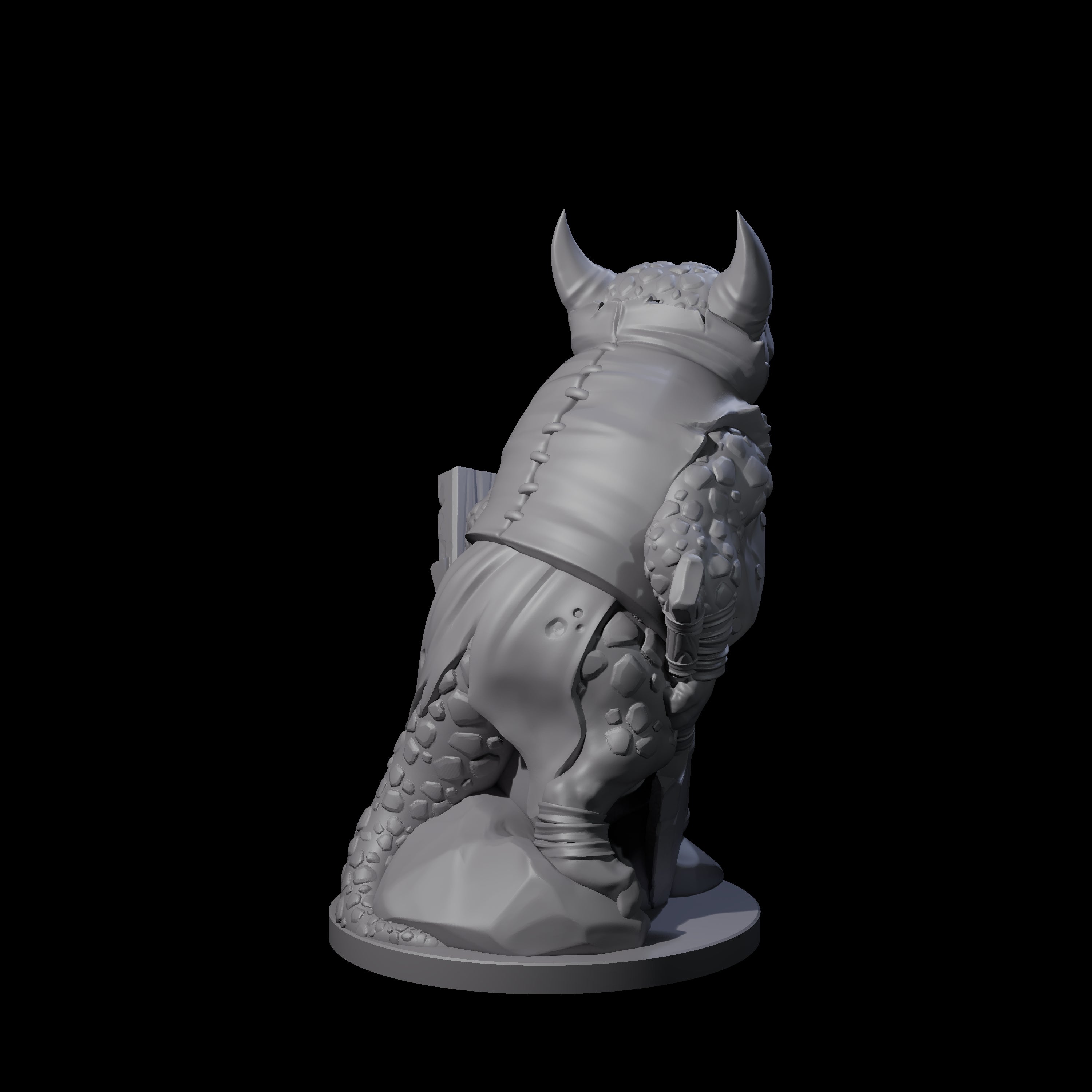 Cranky Kobold Warrior C Miniature for Dungeons and Dragons, Pathfinder or other TTRPGs