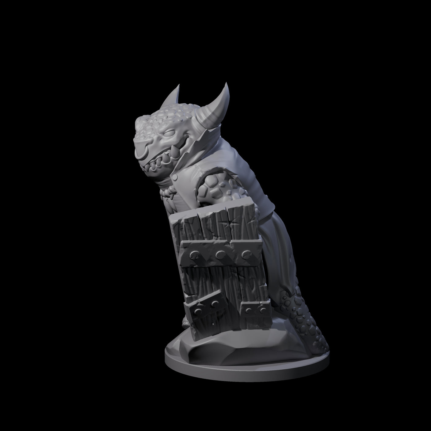 Cranky Kobold Warrior C Miniature for Dungeons and Dragons, Pathfinder or other TTRPGs