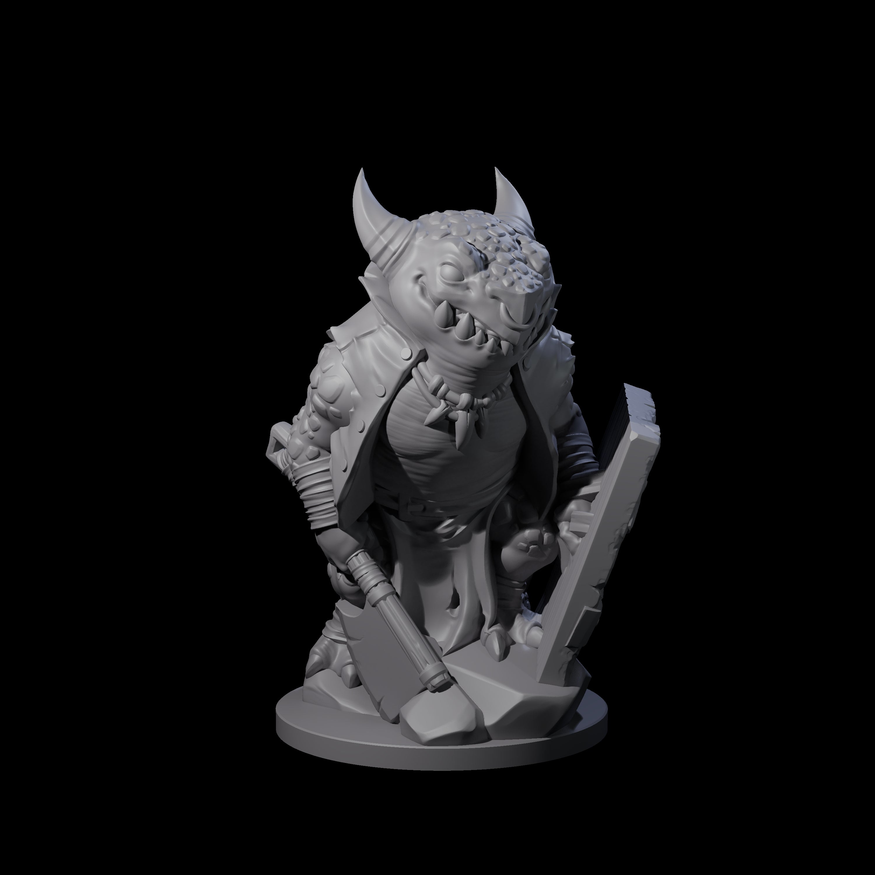 Cranky Kobold Warriors Miniature for Dungeons and Dragons, Pathfinder or other TTRPGs