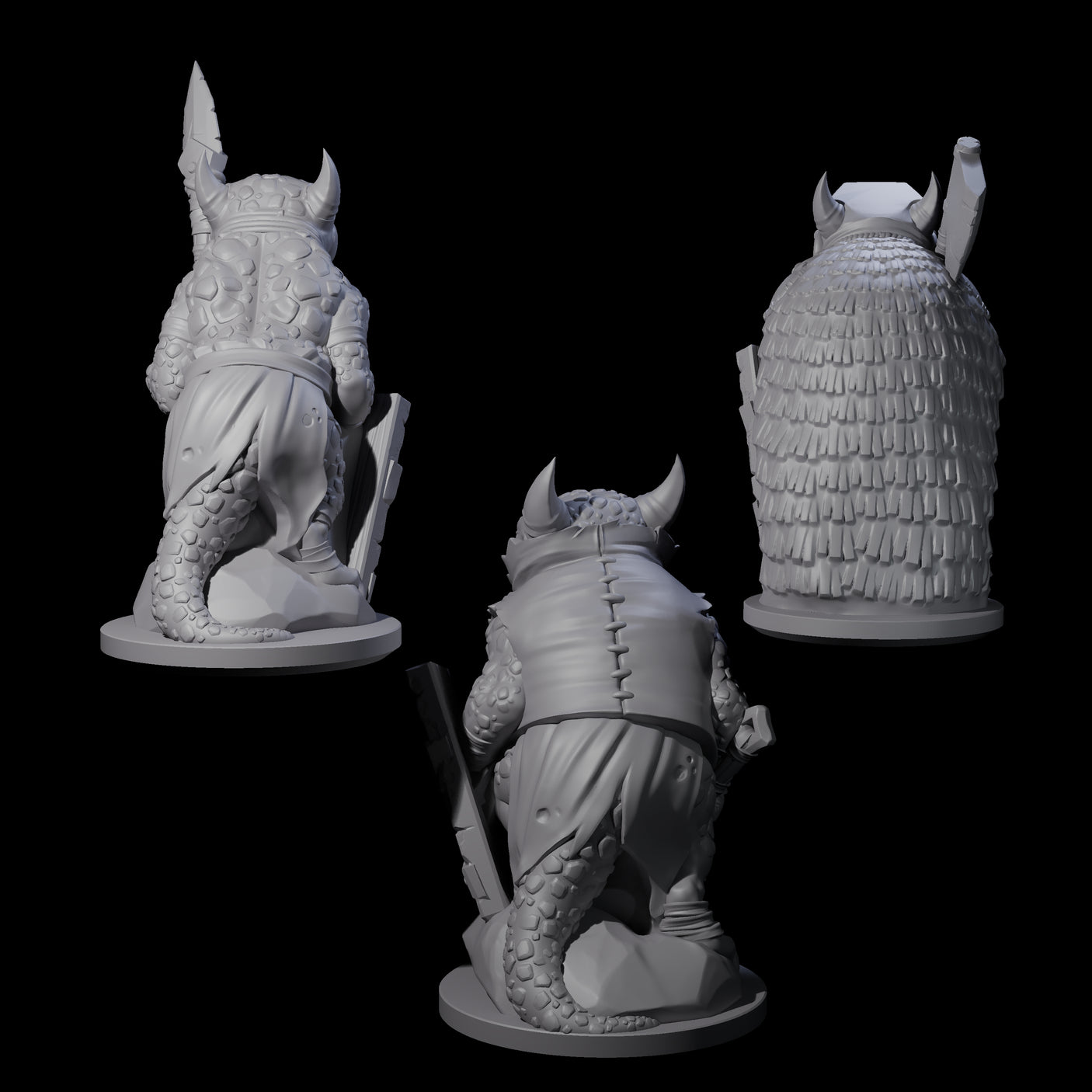 Cranky Kobold Warriors Miniature for Dungeons and Dragons, Pathfinder or other TTRPGs