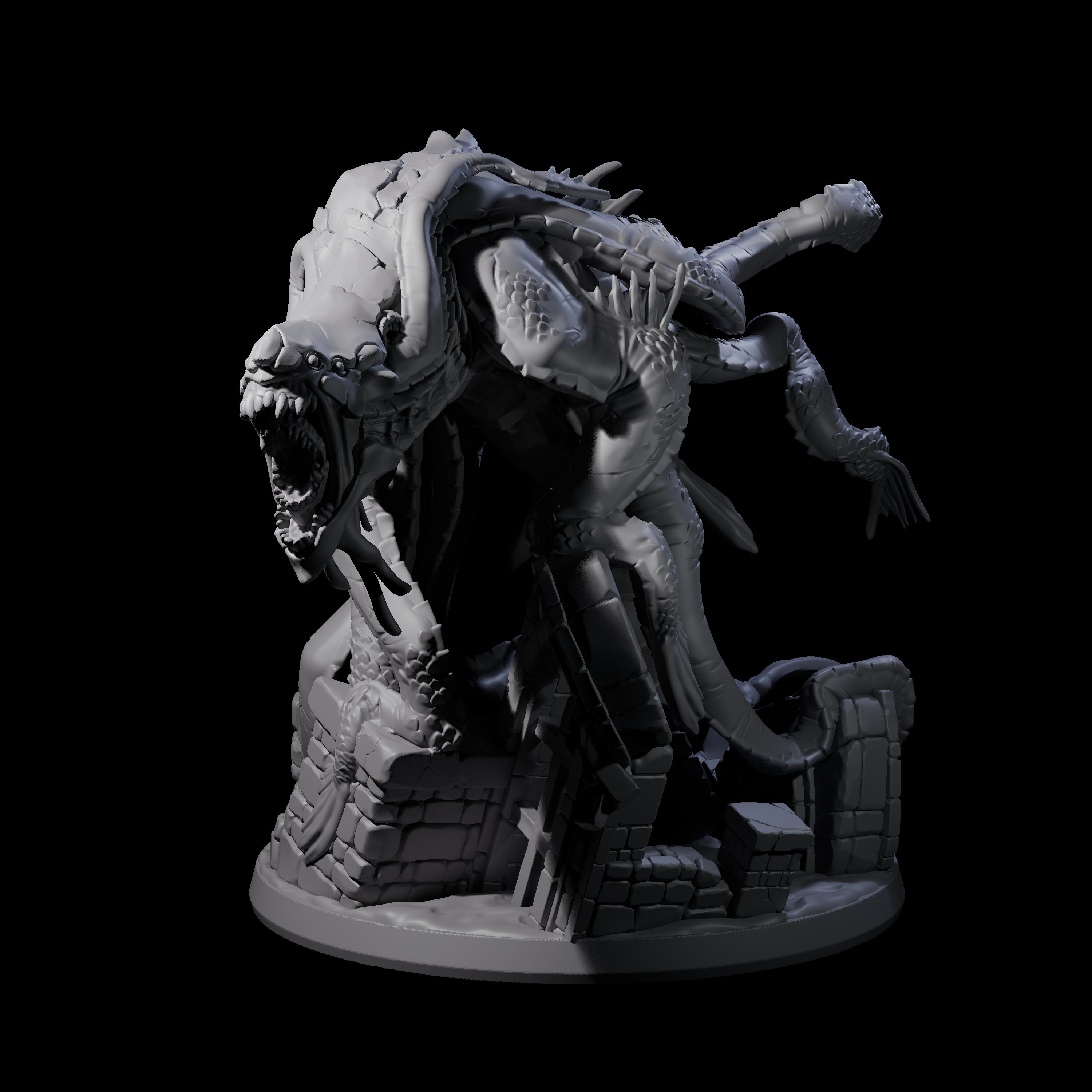 Crawling Aboleth Miniature for Dungeons and Dragons, Pathfinder or other TTRPGs