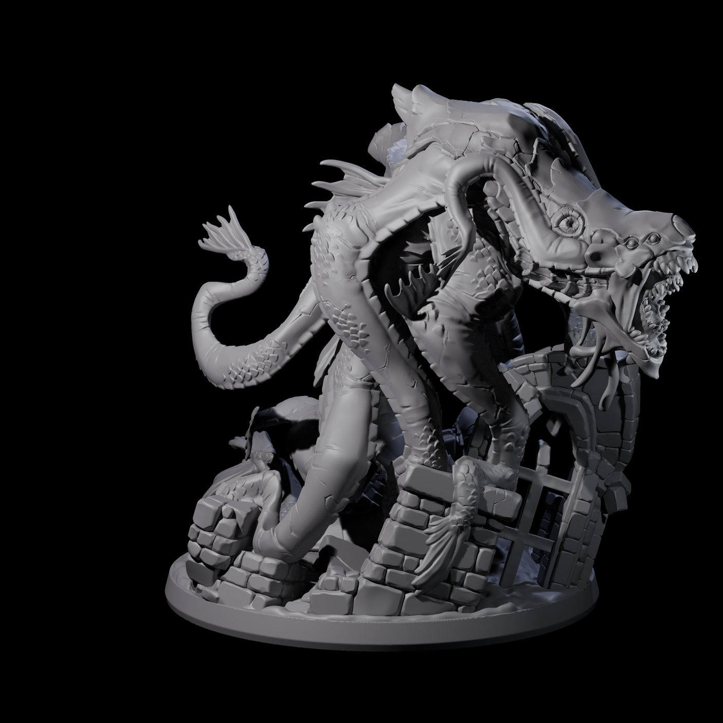 Crawling Aboleth Miniature for Dungeons and Dragons, Pathfinder or other TTRPGs