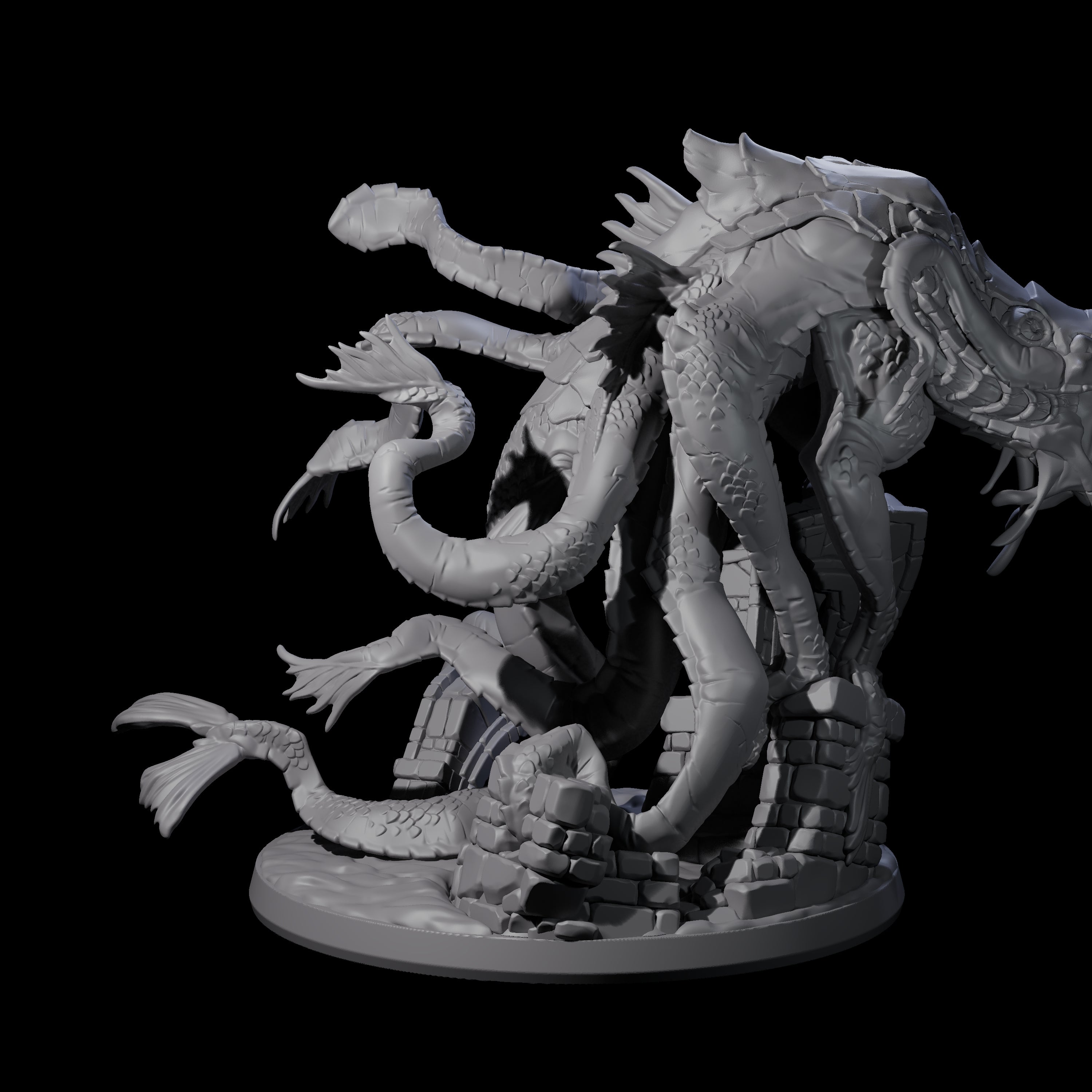 Crawling Aboleth Miniature for Dungeons and Dragons, Pathfinder or other TTRPGs