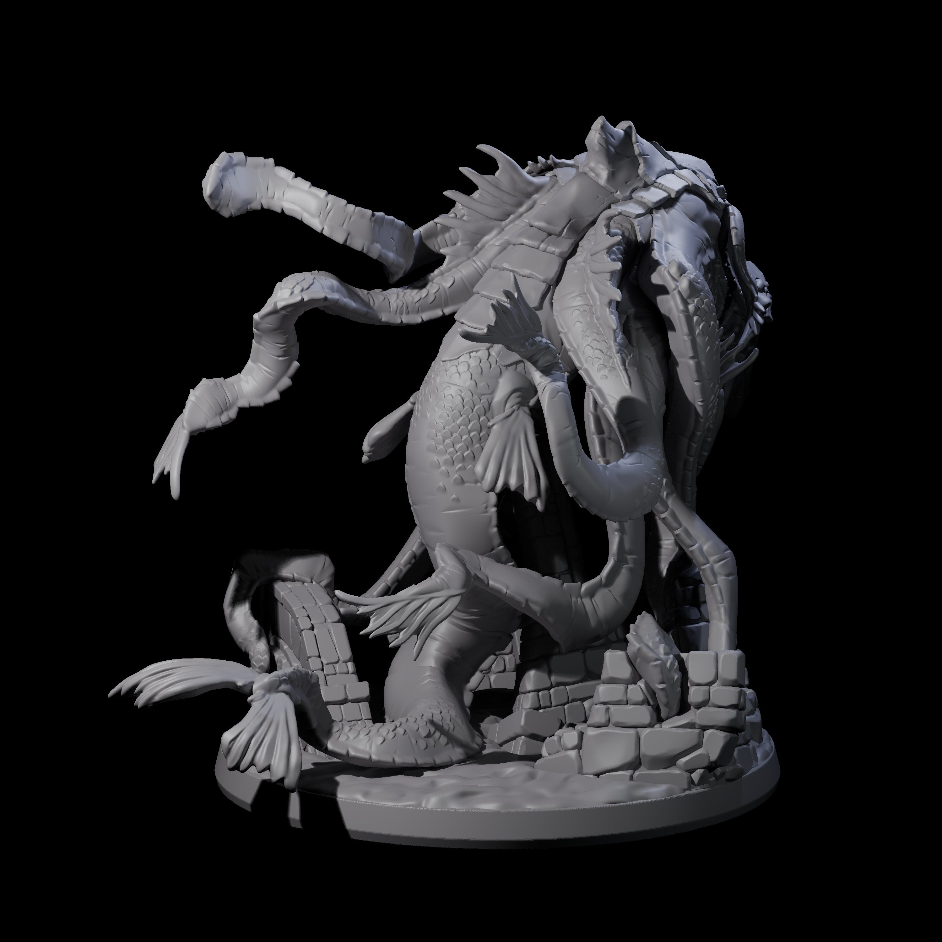 Crawling Aboleth Miniature for Dungeons and Dragons, Pathfinder or other TTRPGs