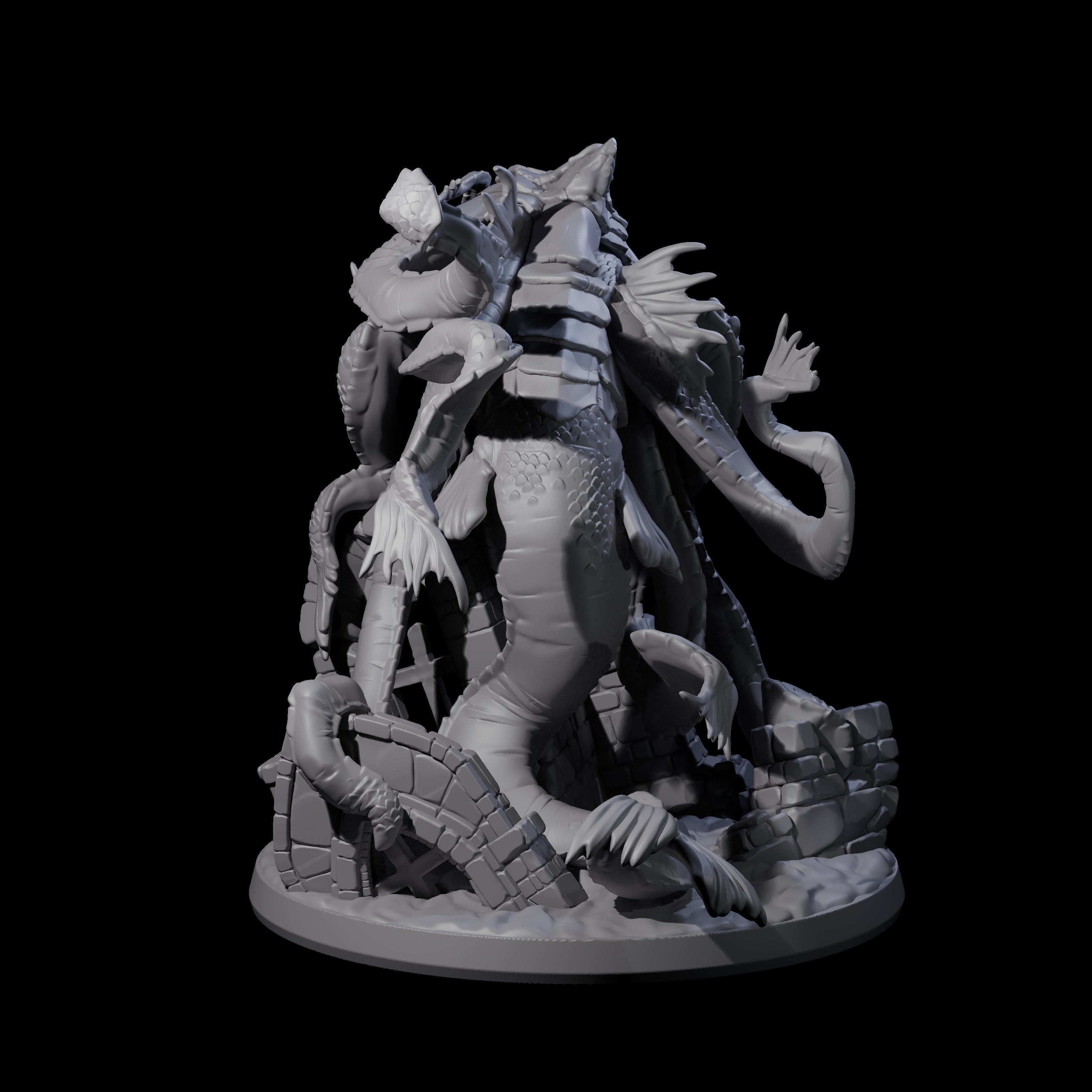 Crawling Aboleth Miniature for Dungeons and Dragons, Pathfinder or other TTRPGs