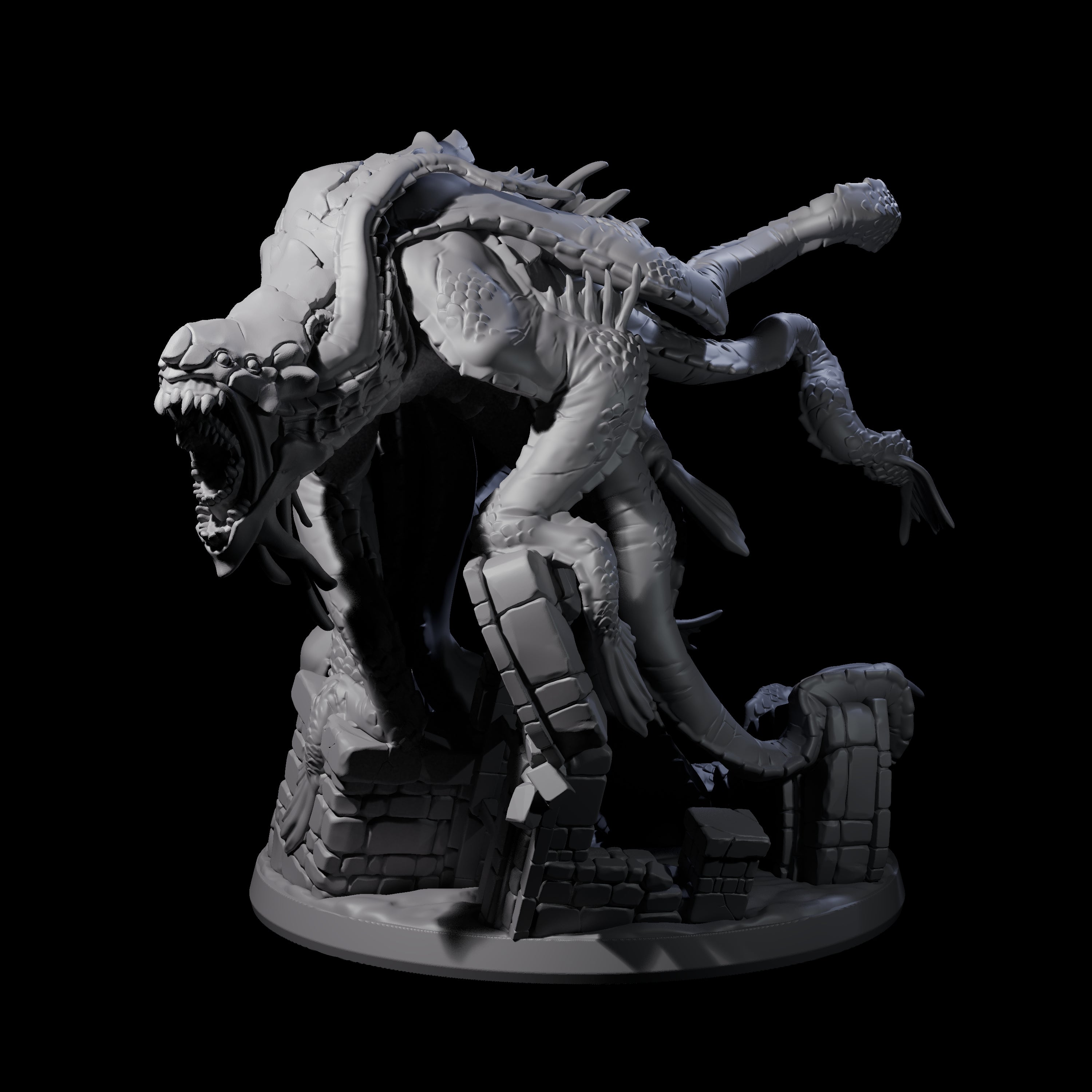 Crawling Aboleth Miniature for Dungeons and Dragons, Pathfinder or other TTRPGs