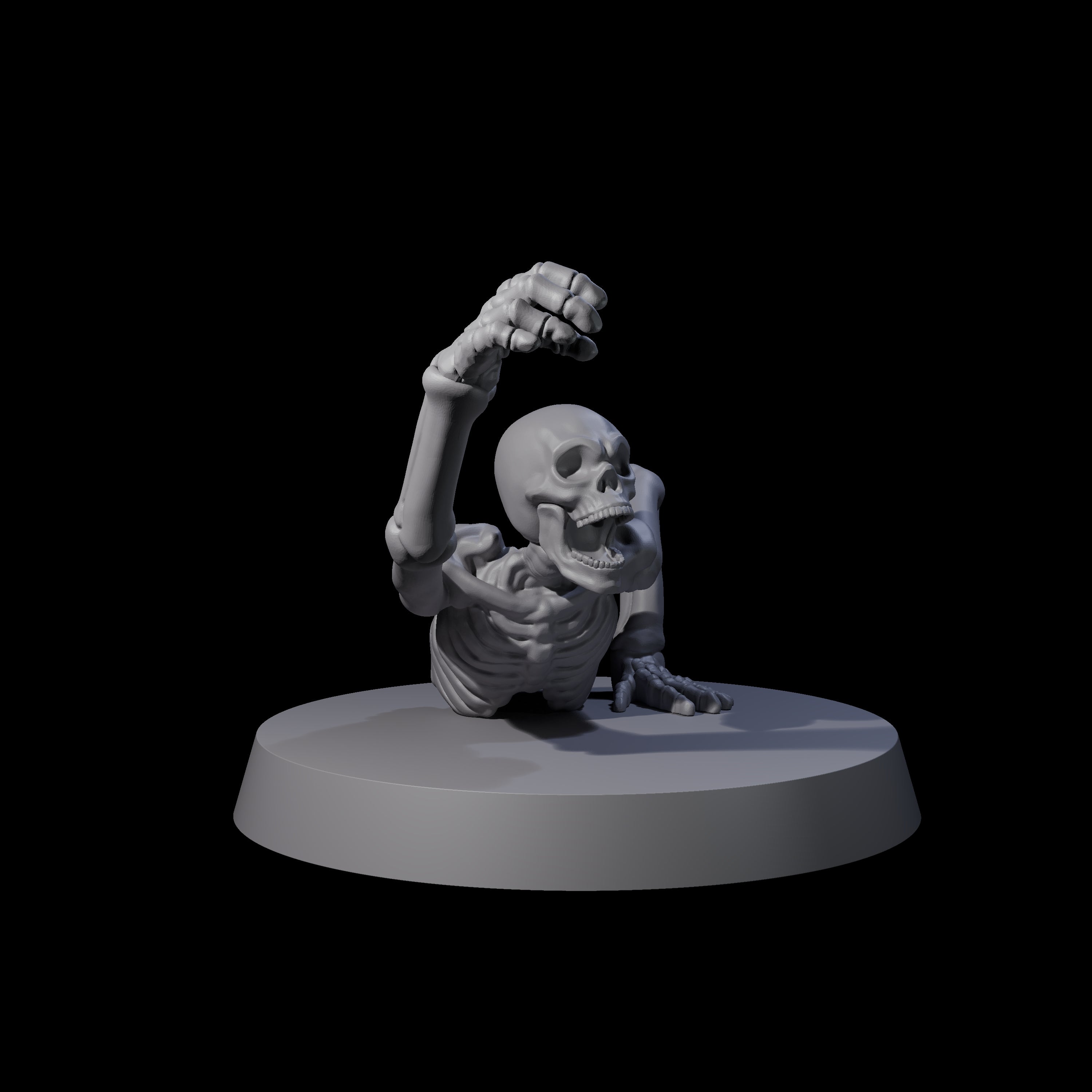 Crawling Skeleton A Miniature for Dungeons and Dragons, Pathfinder or other TTRPGs