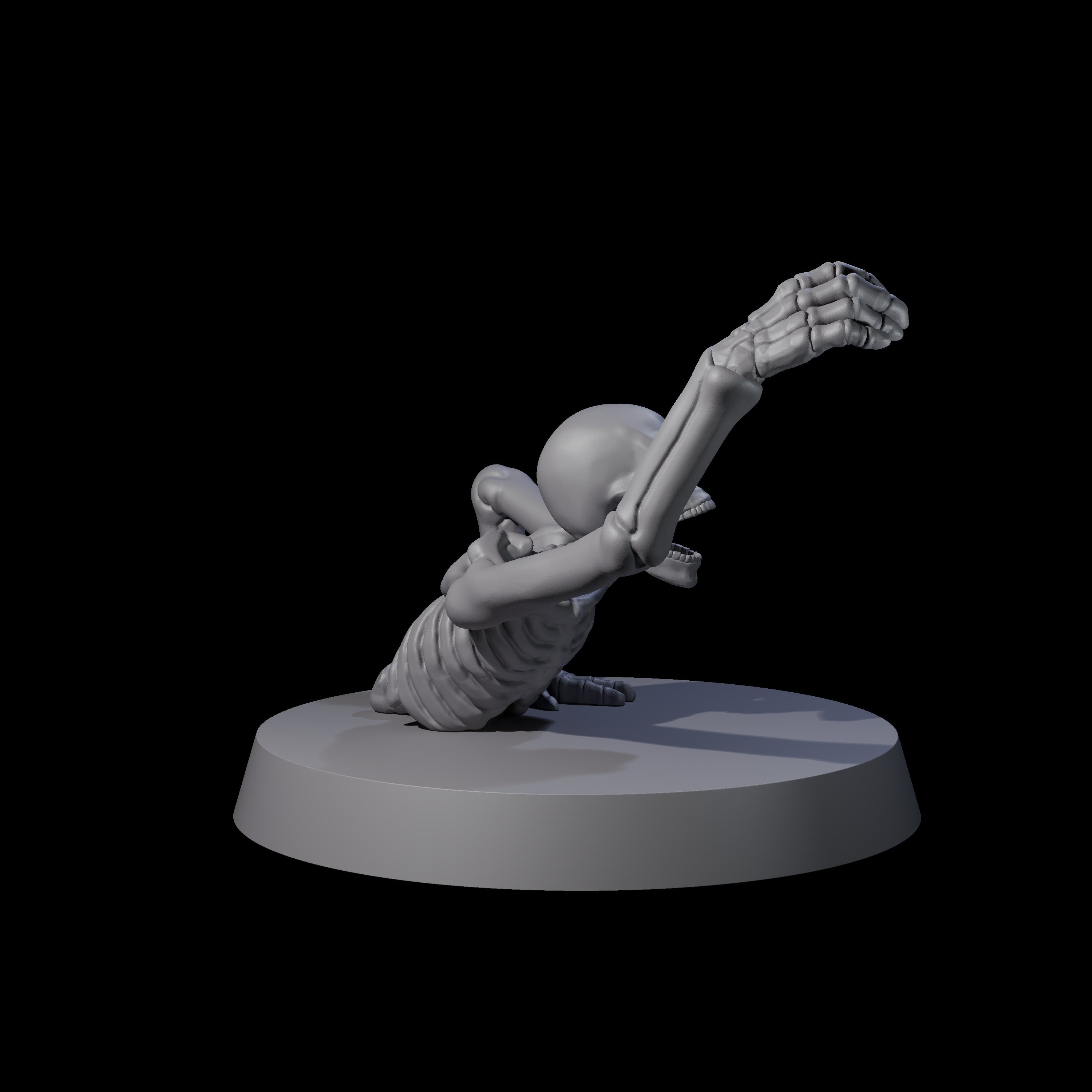 Crawling Skeleton A Miniature for Dungeons and Dragons, Pathfinder or other TTRPGs