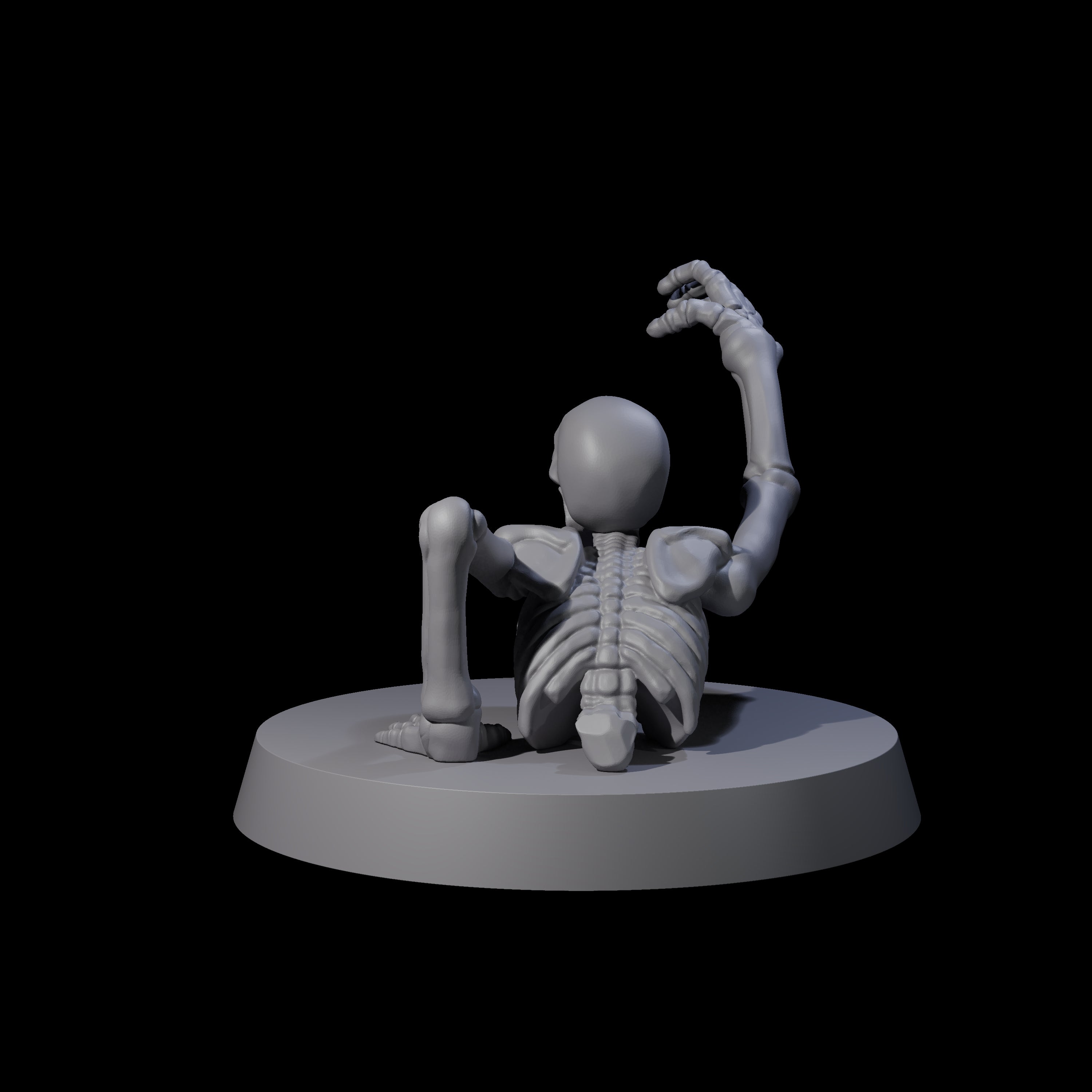 Crawling Skeleton A Miniature for Dungeons and Dragons, Pathfinder or other TTRPGs