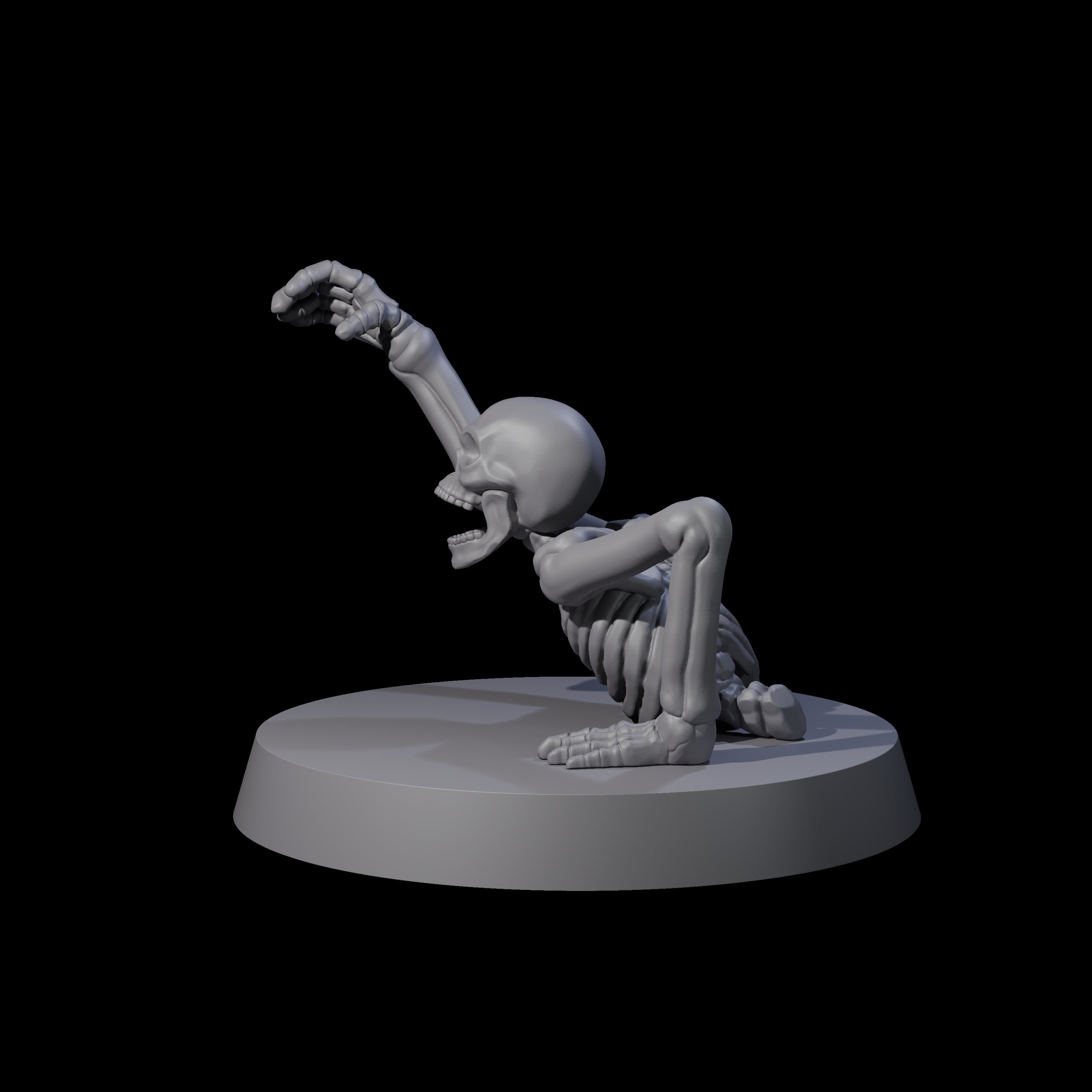 Crawling Skeleton A Miniature for Dungeons and Dragons, Pathfinder or other TTRPGs