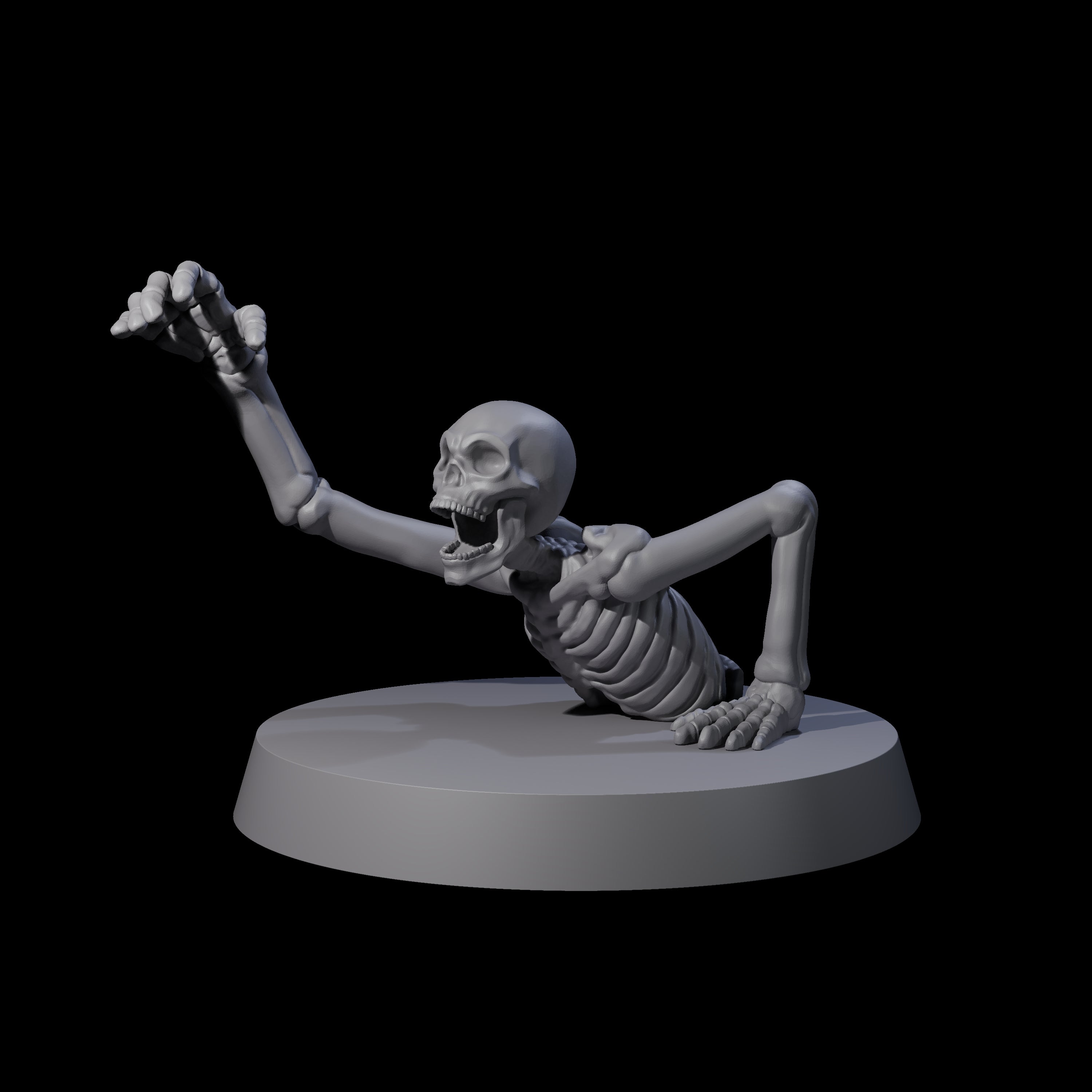 Crawling Skeleton A Miniature for Dungeons and Dragons, Pathfinder or other TTRPGs