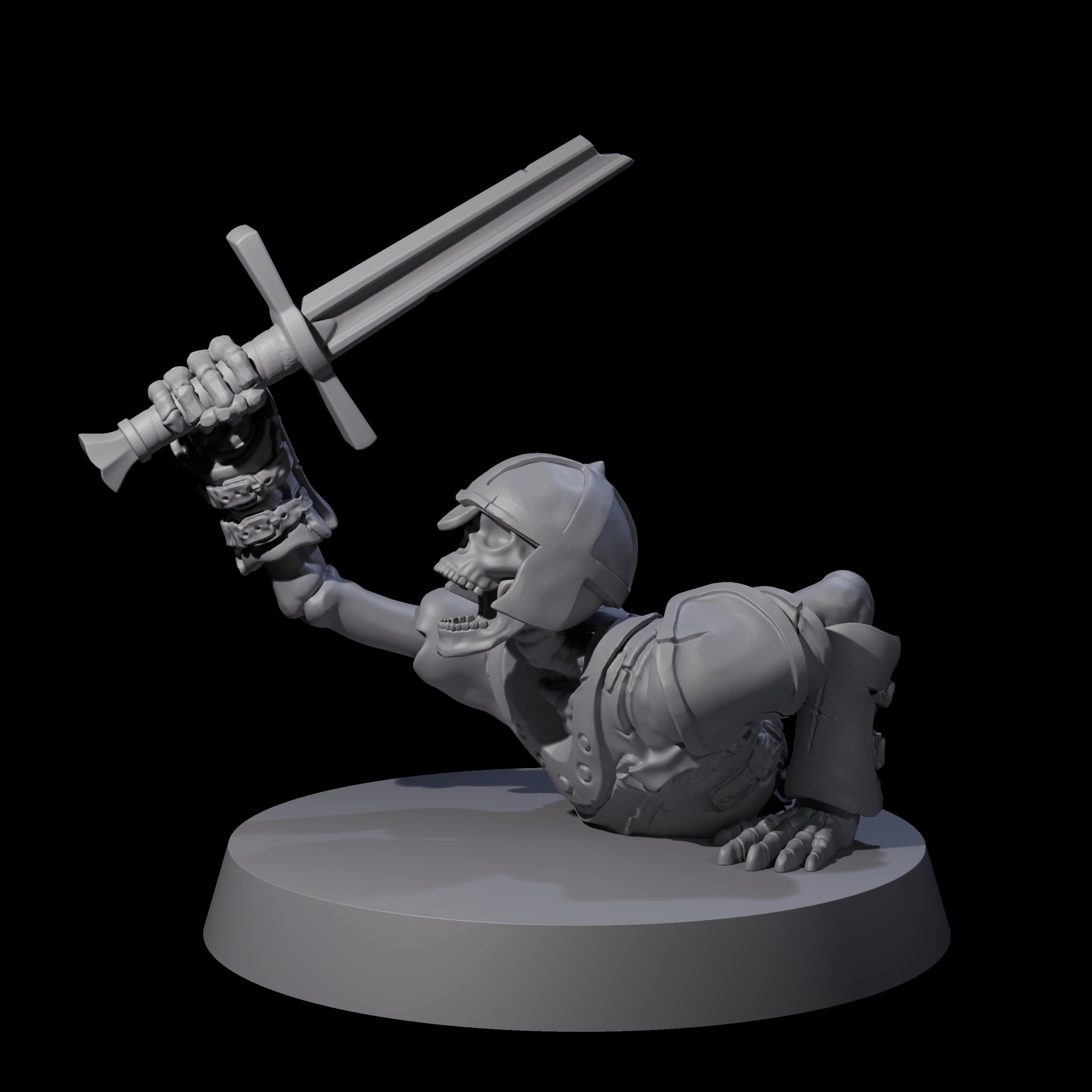 Crawling Skeleton B Miniature for Dungeons and Dragons, Pathfinder or other TTRPGs