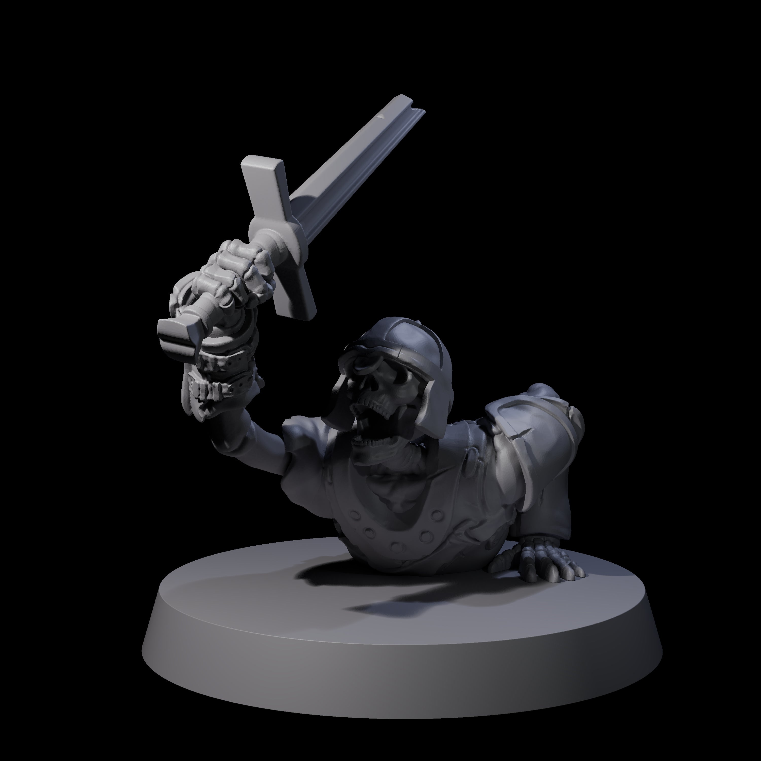 Crawling Skeleton B Miniature for Dungeons and Dragons, Pathfinder or other TTRPGs