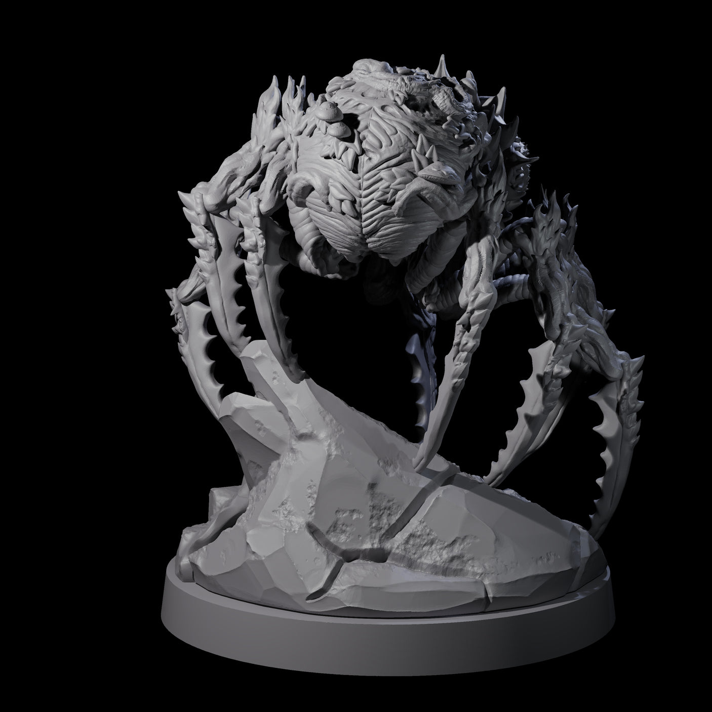 Crawling Zernivian Miniature for Dungeons and Dragons, Pathfinder or other TTRPGs