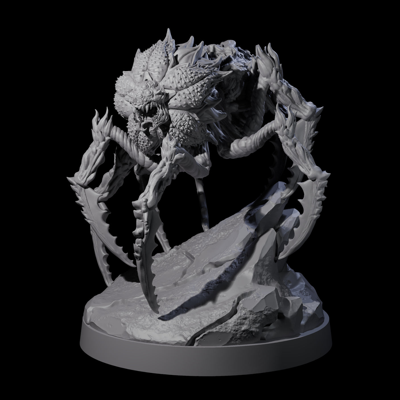 Crawling Zernivian Miniature for Dungeons and Dragons, Pathfinder or other TTRPGs