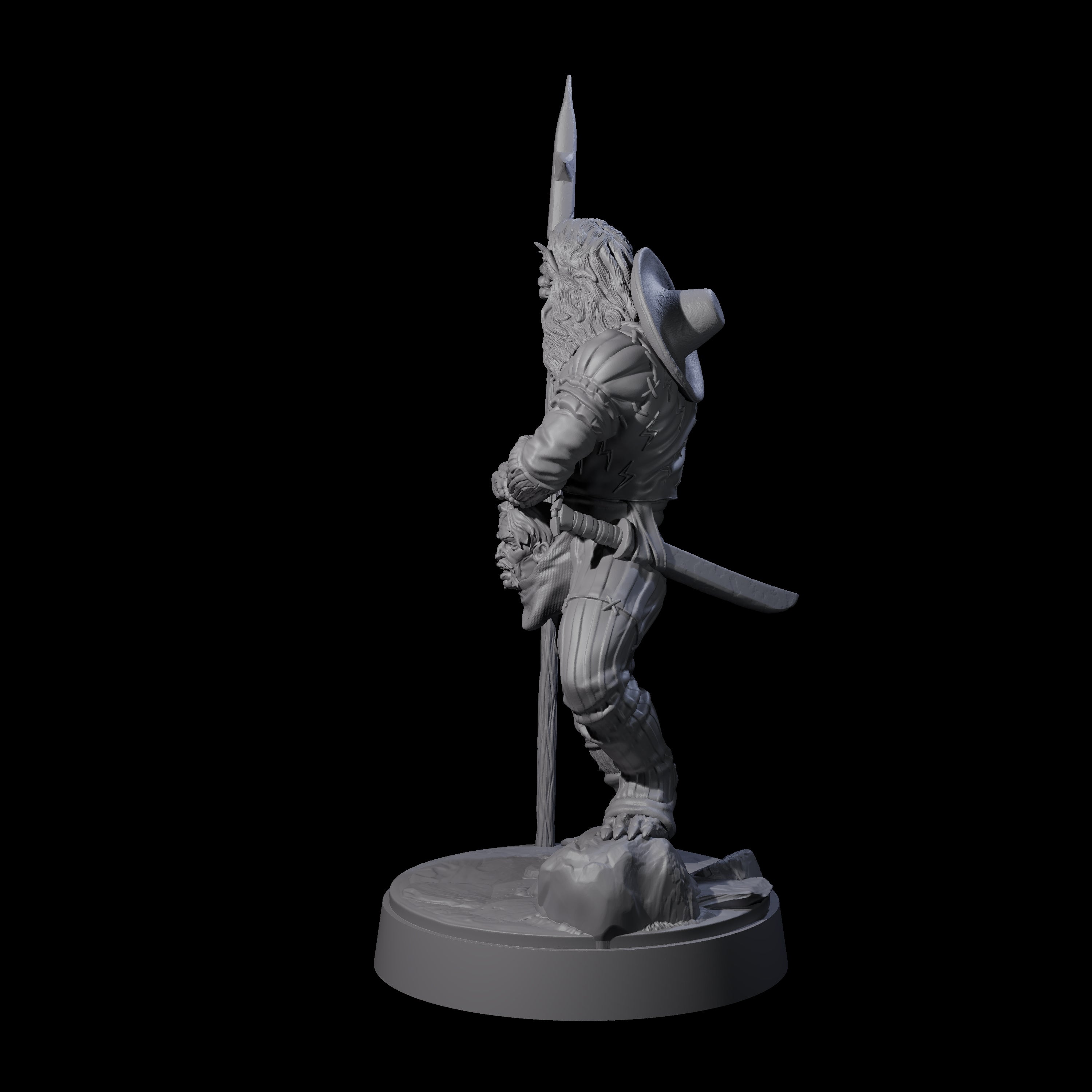 Crazed Githyanki Head Dealer Miniature for Dungeons and Dragons, Pathfinder or other TTRPGs