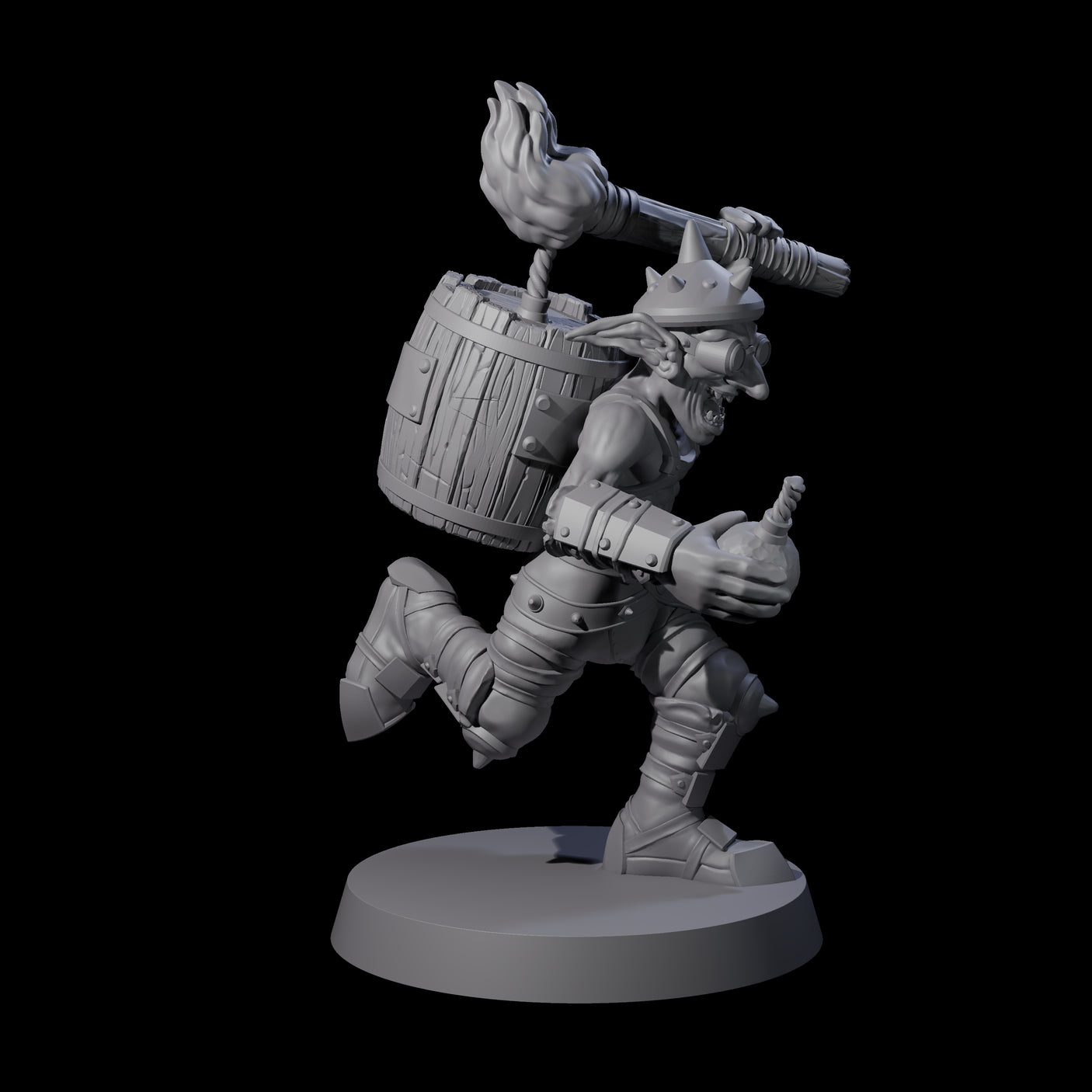 Crazed Goblin Alchemist A Miniature for Dungeons and Dragons, Pathfinder or other TTRPGs
