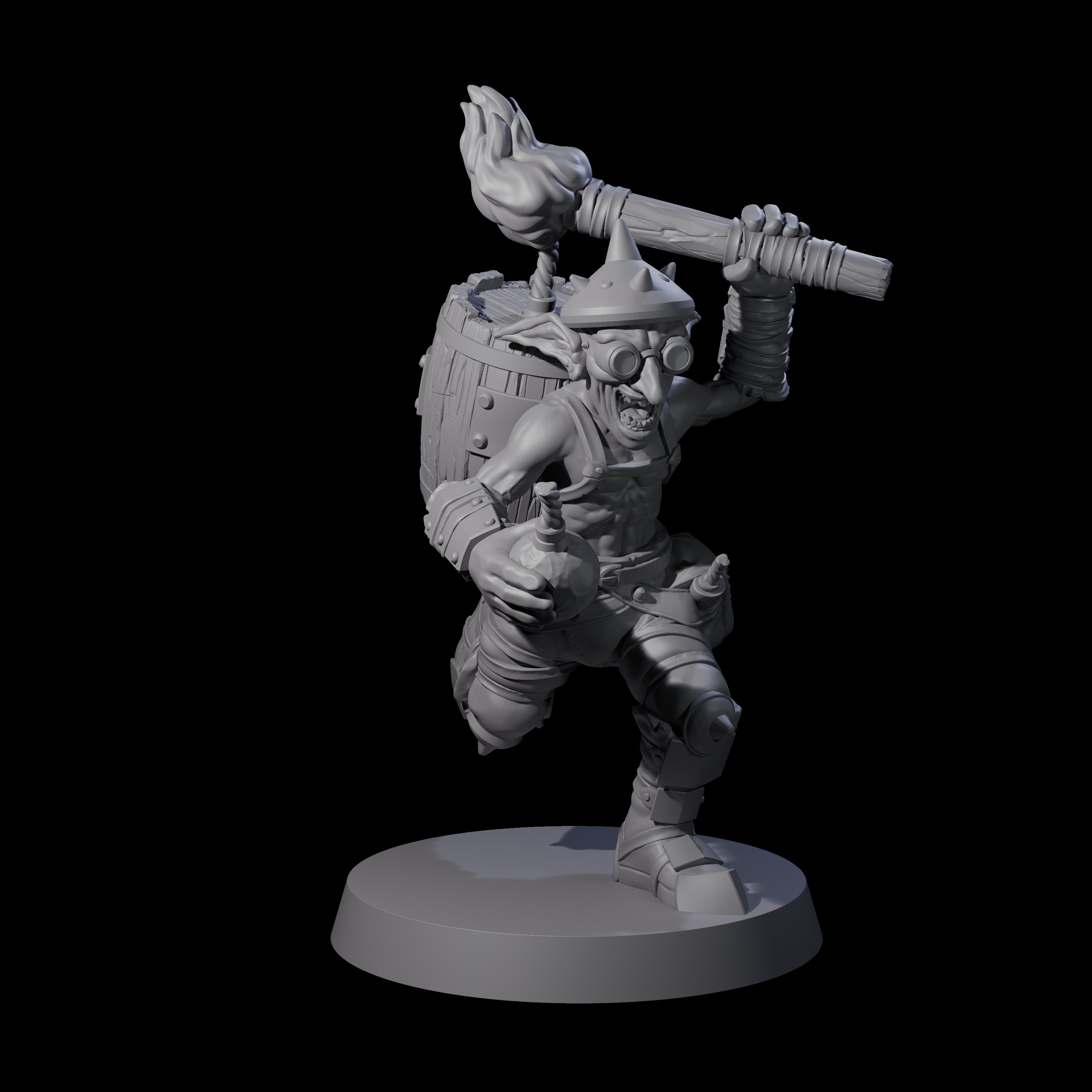 Crazed Goblin Alchemist A Miniature for Dungeons and Dragons, Pathfinder or other TTRPGs