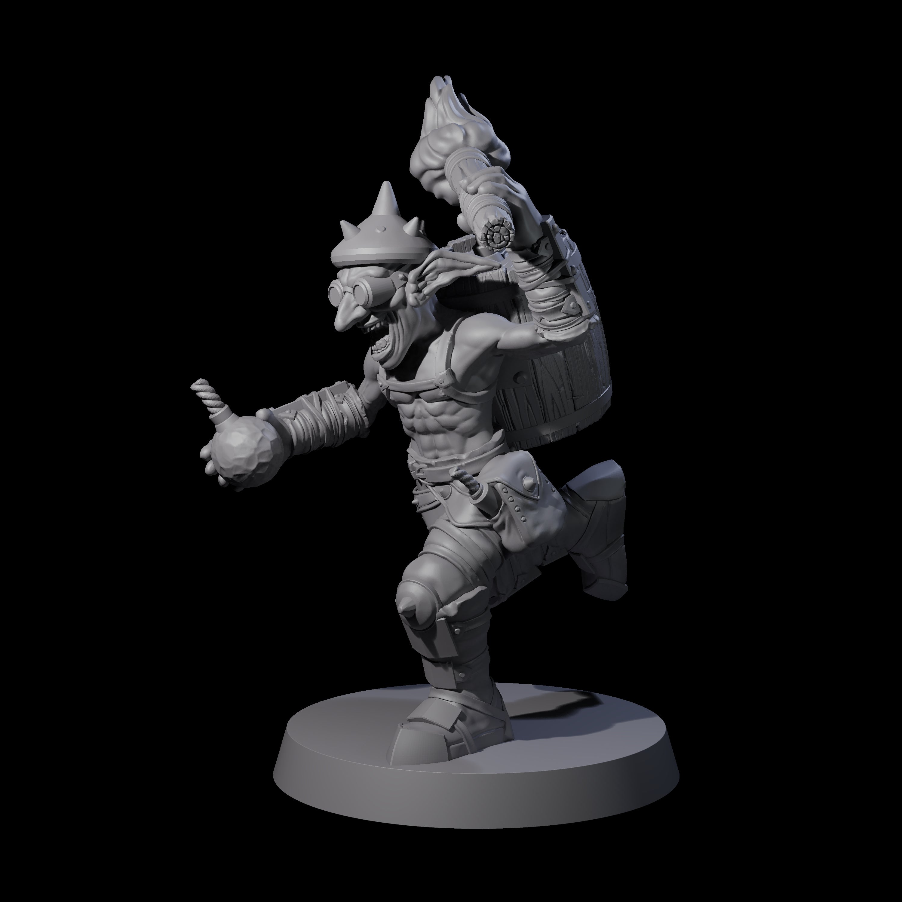 Crazed Goblin Alchemist A Miniature for Dungeons and Dragons, Pathfinder or other TTRPGs