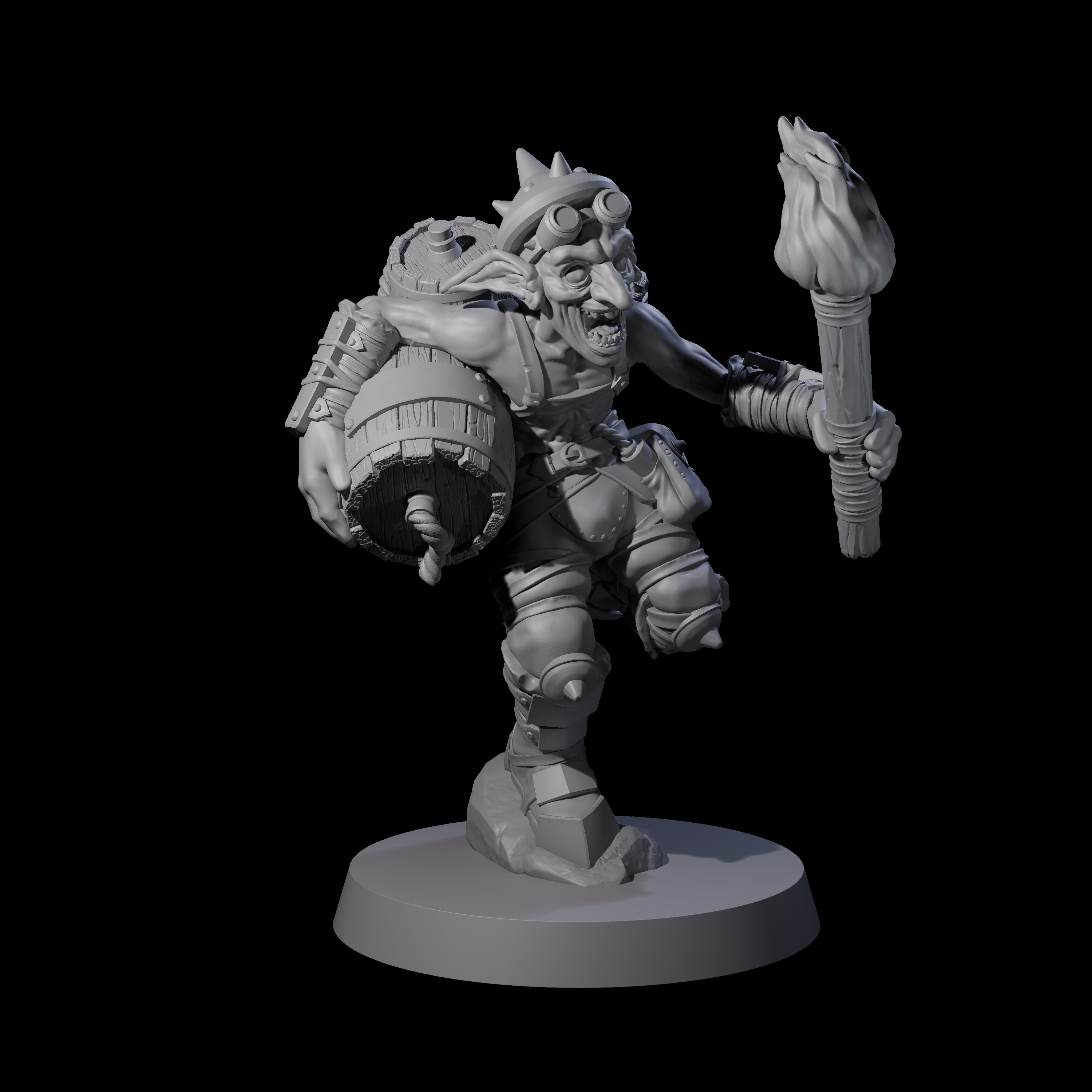 Crazed Goblin Alchemist B Miniature for Dungeons and Dragons, Pathfinder or other TTRPGs