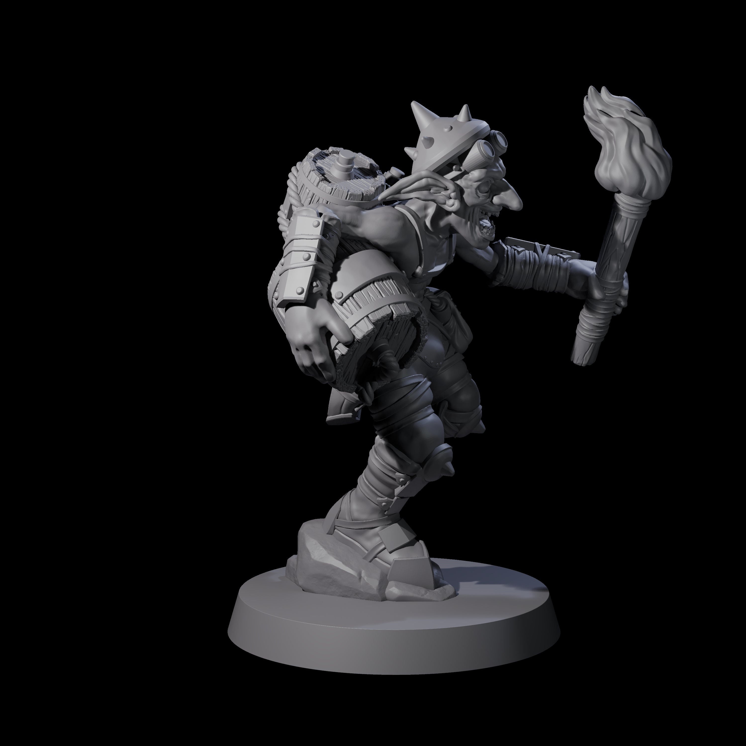 Crazed Goblin Alchemist B Miniature for Dungeons and Dragons, Pathfinder or other TTRPGs