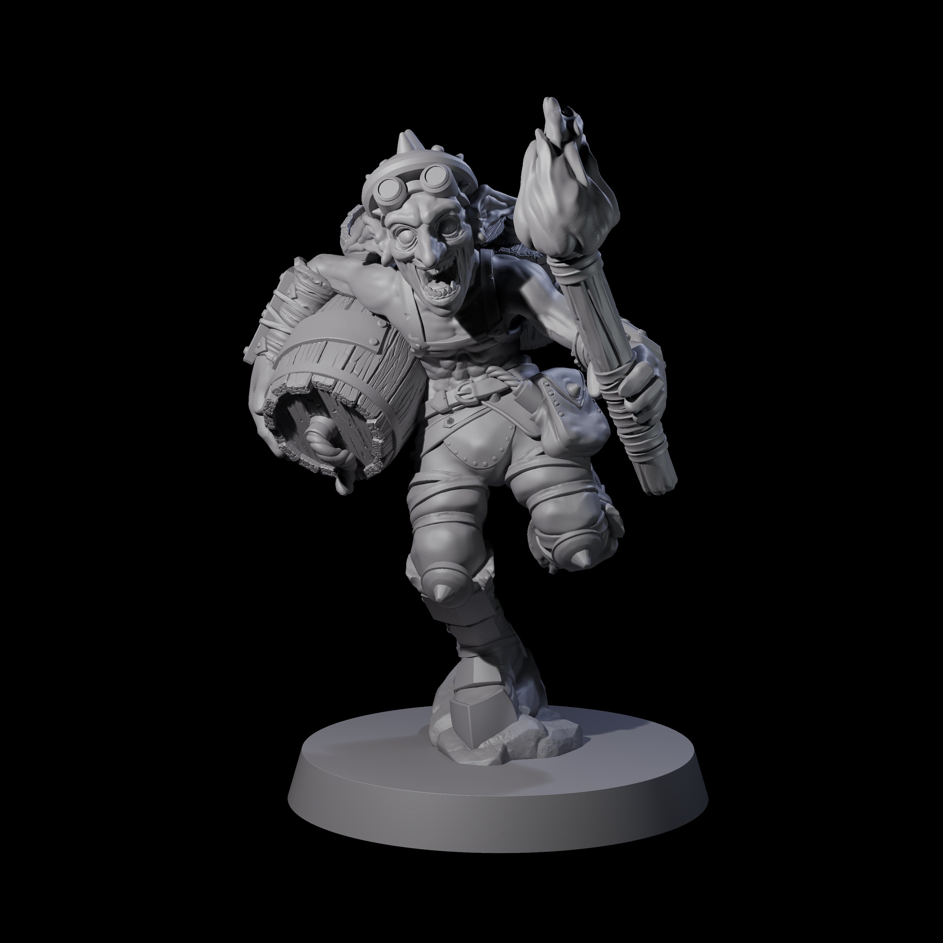 Crazed Goblin Alchemist B Miniature for Dungeons and Dragons, Pathfinder or other TTRPGs