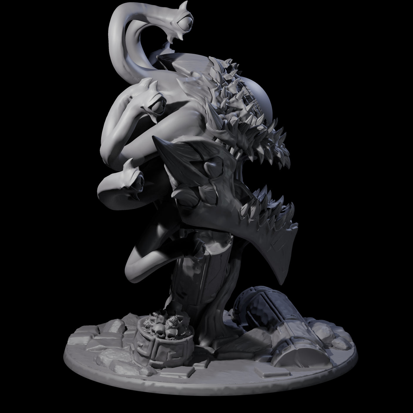Crazy Beholder Miniature for Dungeons and Dragons, Pathfinder or other TTRPGs
