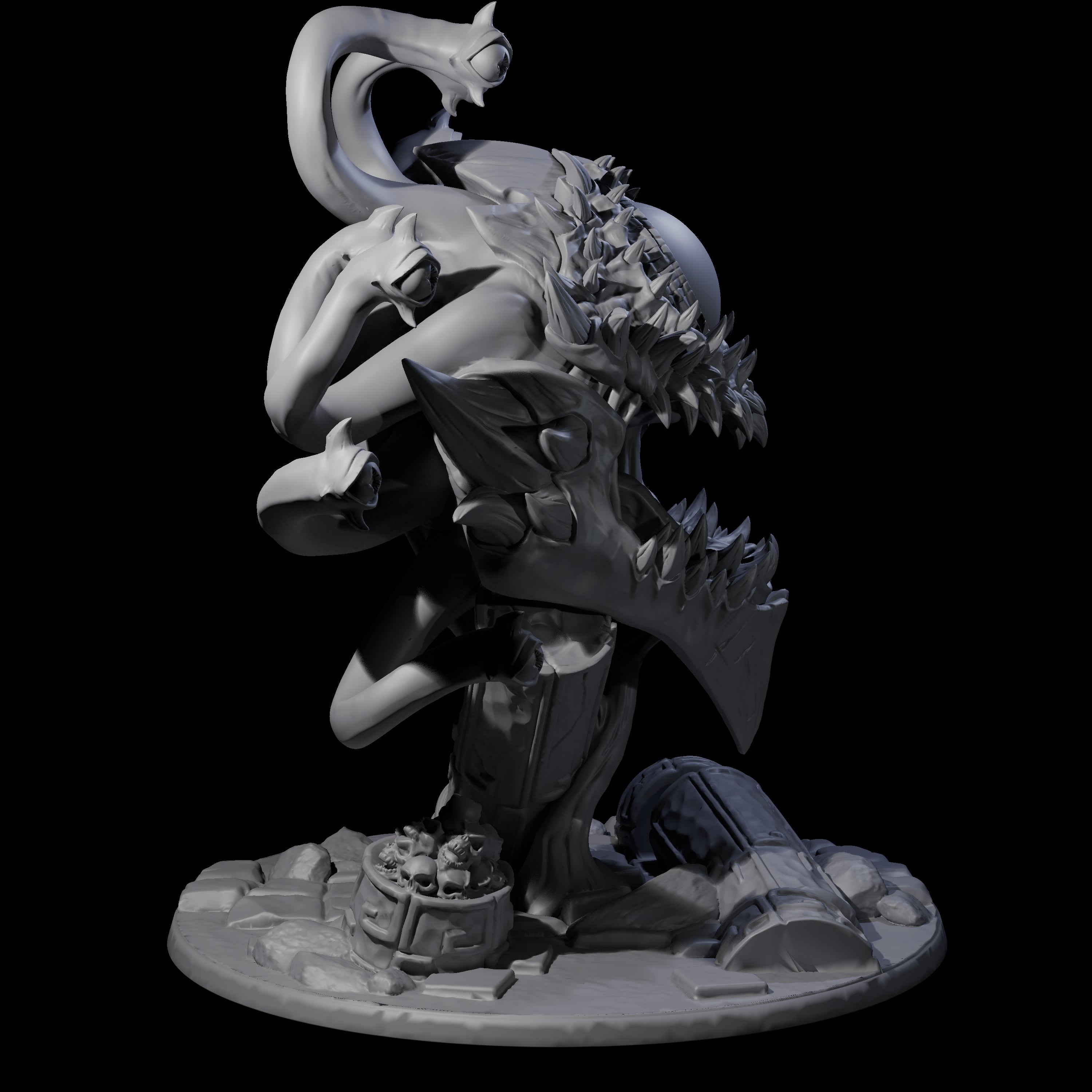 Crazy Beholder Miniature for Dungeons and Dragons, Pathfinder or other TTRPGs