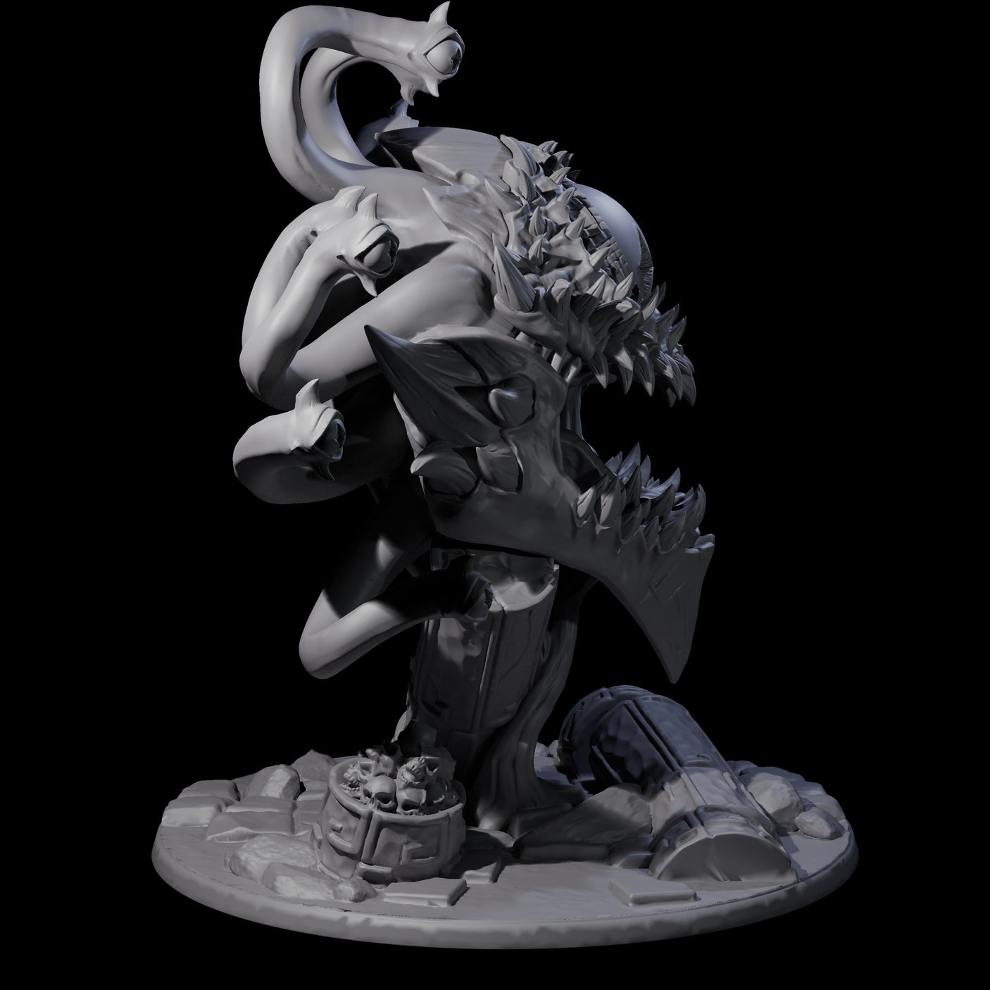 Crazy Beholder Miniature for Dungeons and Dragons, Pathfinder or other TTRPGs