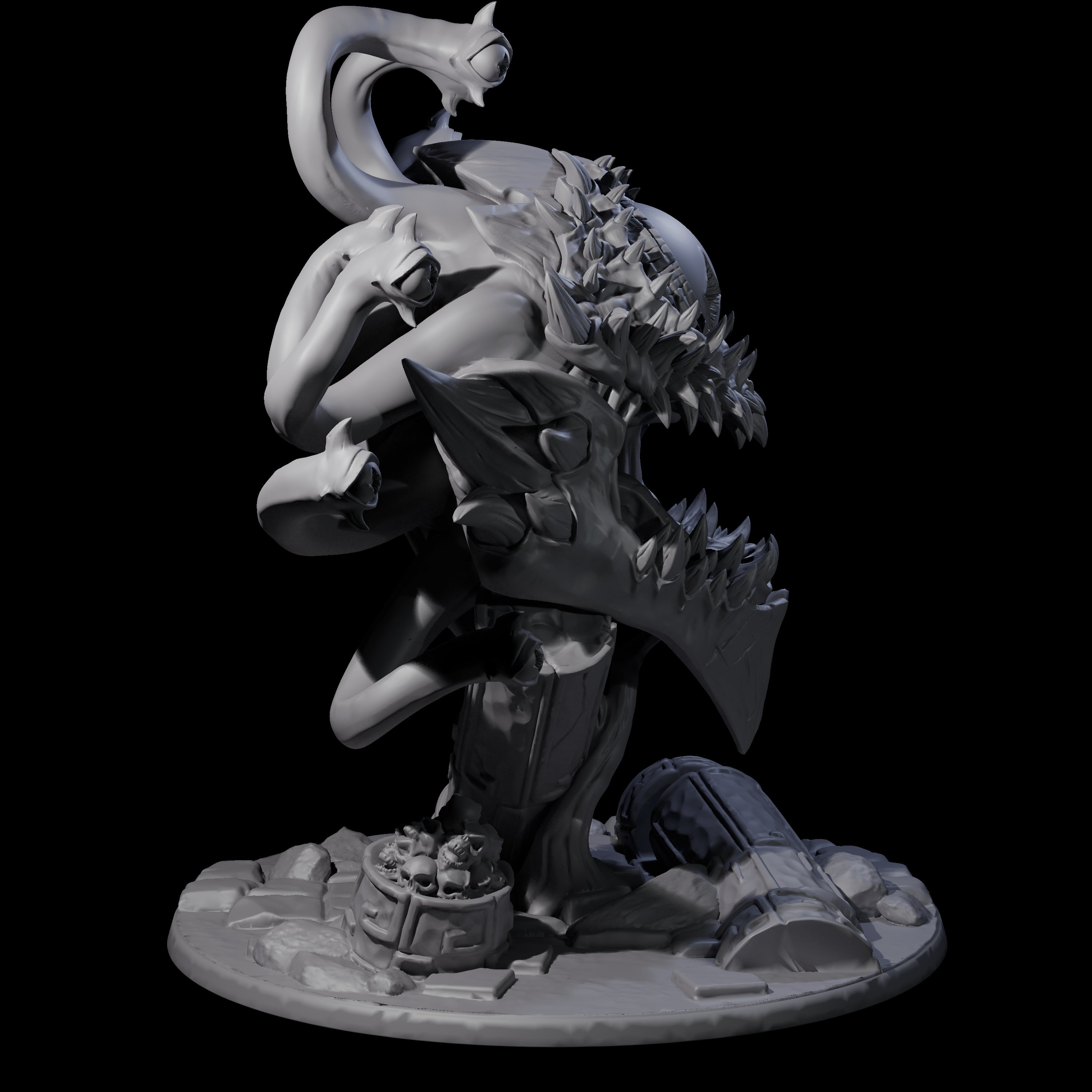 Crazy Beholder Miniature for Dungeons and Dragons, Pathfinder or other TTRPGs