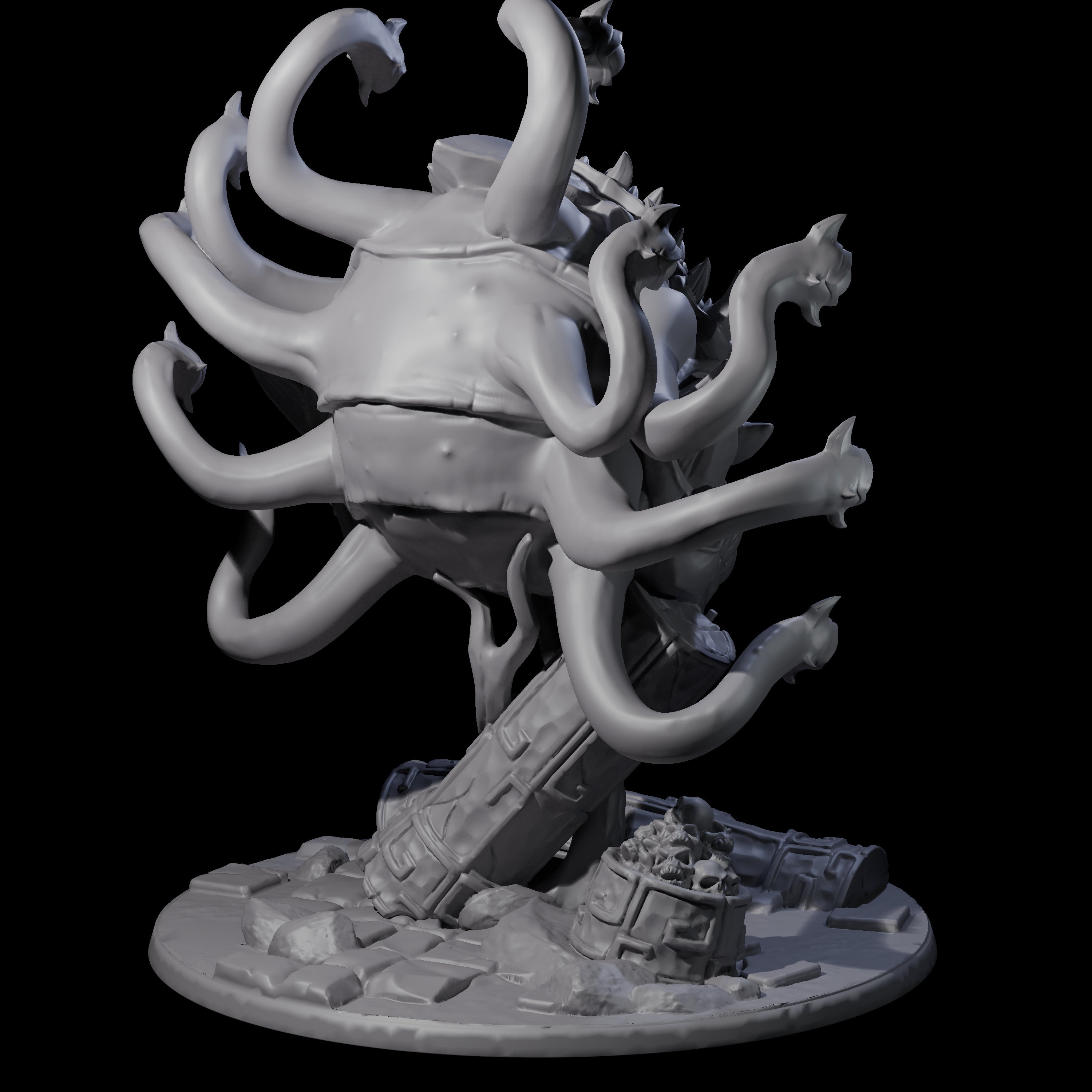 Crazy Beholder Miniature for Dungeons and Dragons, Pathfinder or other TTRPGs