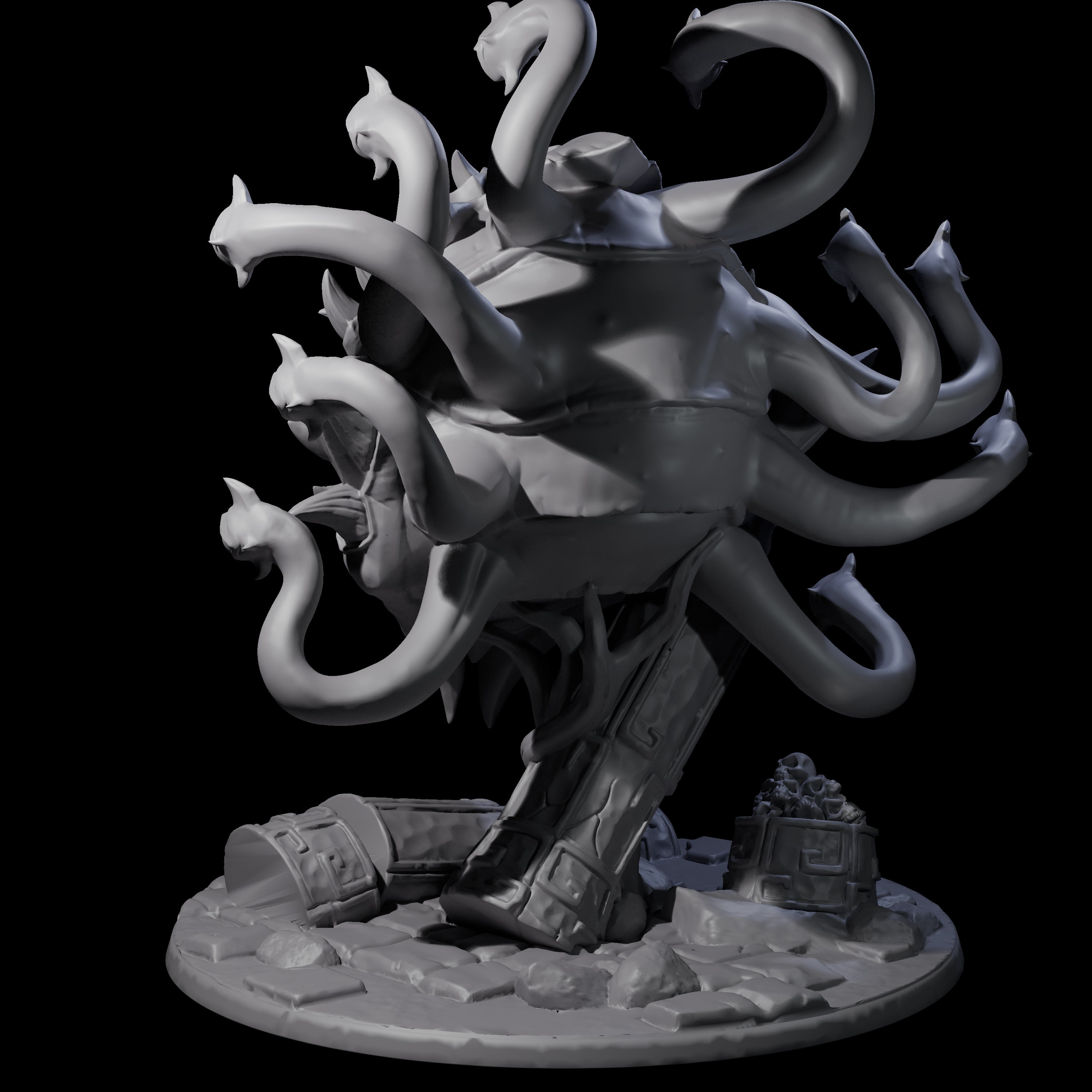 Crazy Beholder Miniature for Dungeons and Dragons, Pathfinder or other TTRPGs
