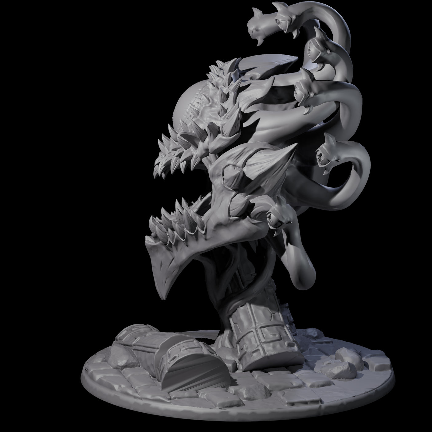 Crazy Beholder Miniature for Dungeons and Dragons, Pathfinder or other TTRPGs