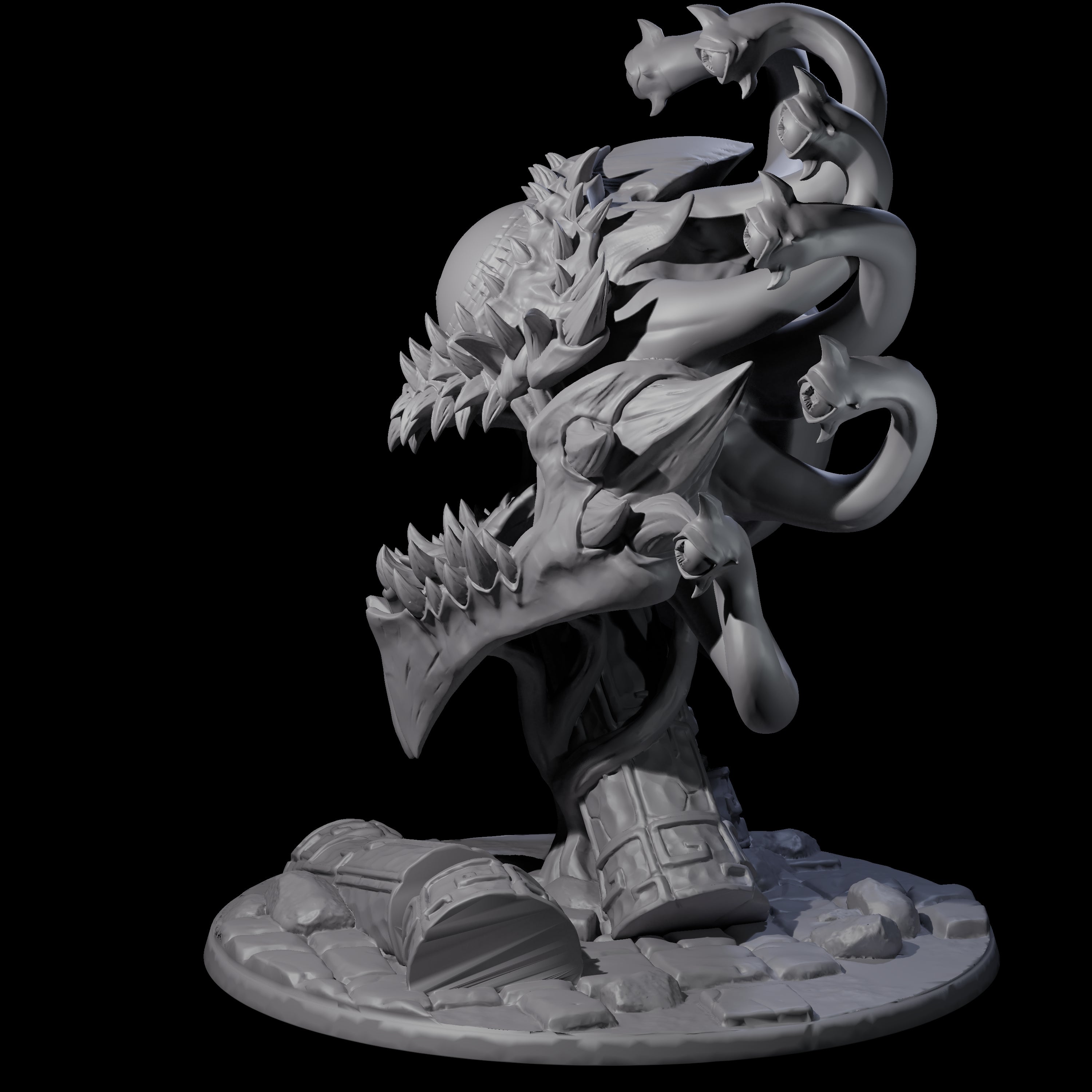 Crazy Beholder Miniature for Dungeons and Dragons, Pathfinder or other TTRPGs